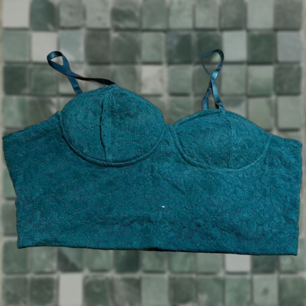 Vintage VINTAGE Madden NYC Crop Top Womens XXL Green Size XXL / US 16-18 / IT 52-54 - 1 Thumbnail