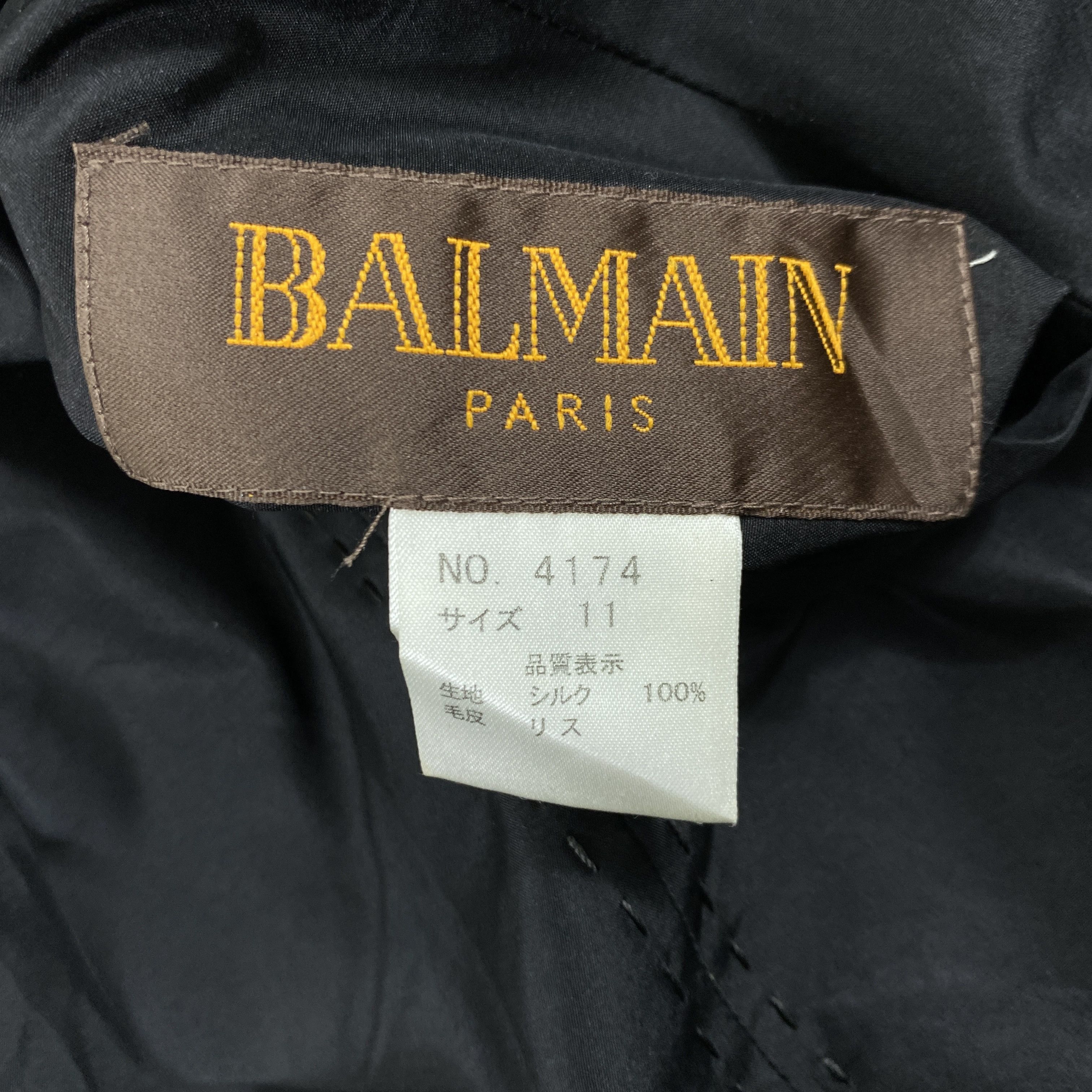 If Six Was Nine Vintage Balmain Paris Fur Riversible Long Coat Jacket- J447 Size US L / EU 52-54 / 3 - 11 Thumbnail