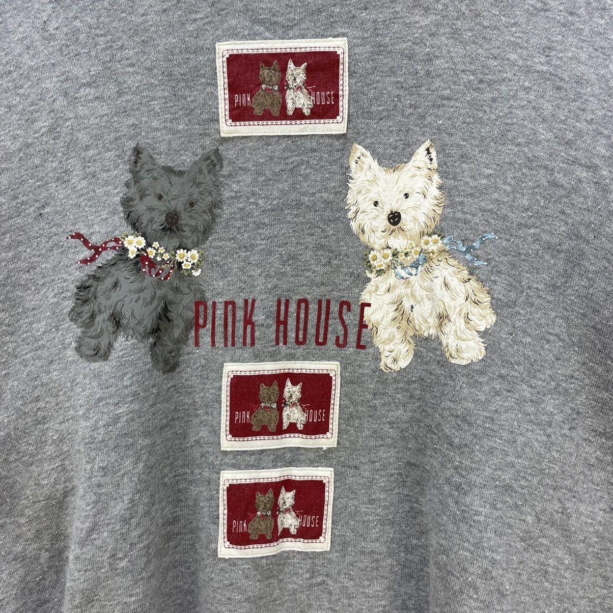 💥Vintage Pink House Double Kitten Nice Printed Crewneck