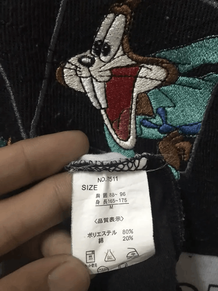 Anime Vintage Rocky Rabbit Hollywood Sweatshirts Size US M / EU 48-50 / 2 - 5 Thumbnail