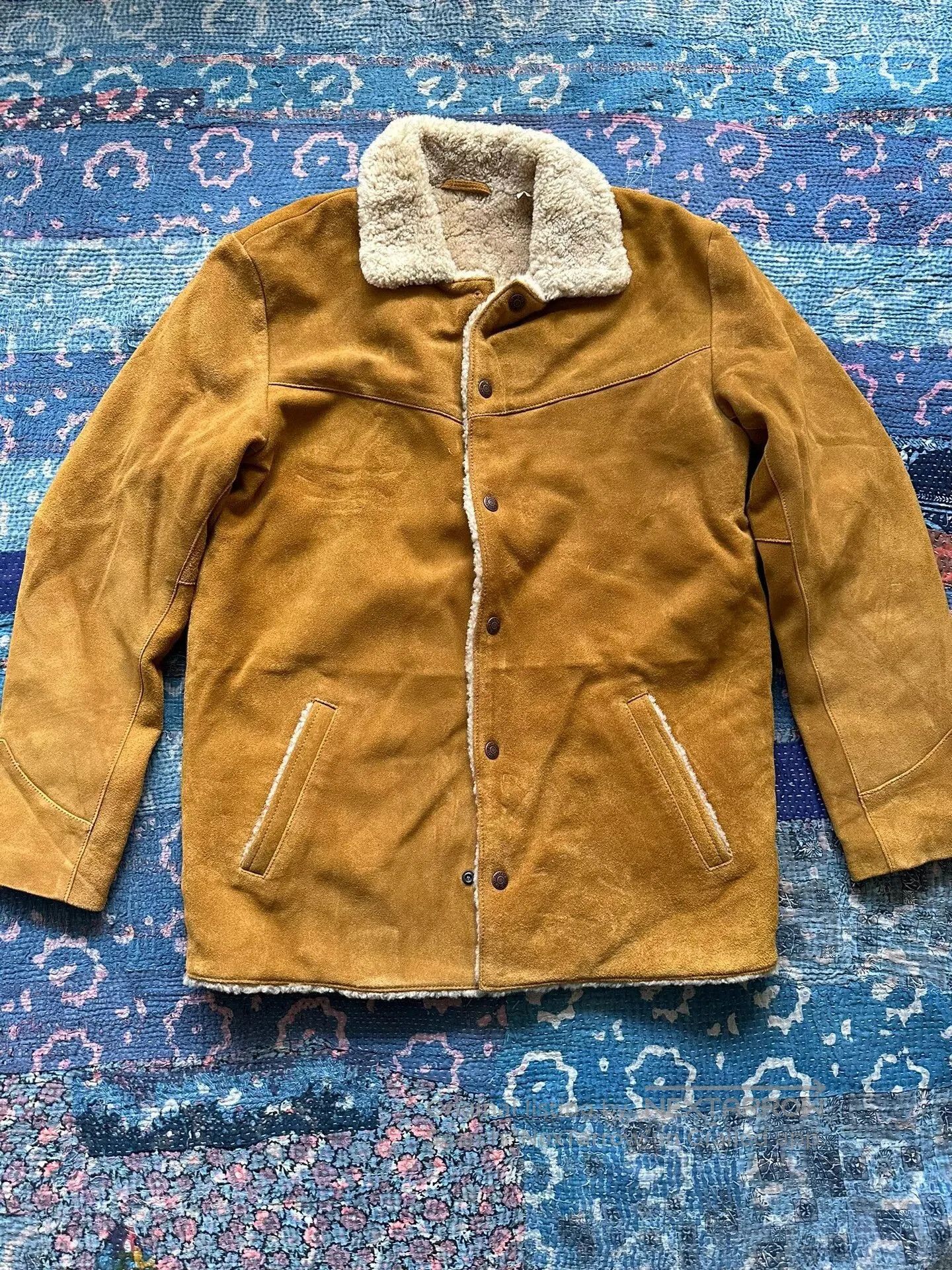 Levi's levis vintage suede shearling coat. Size US S / EU 44-46 / 1 - 1 Thumbnail