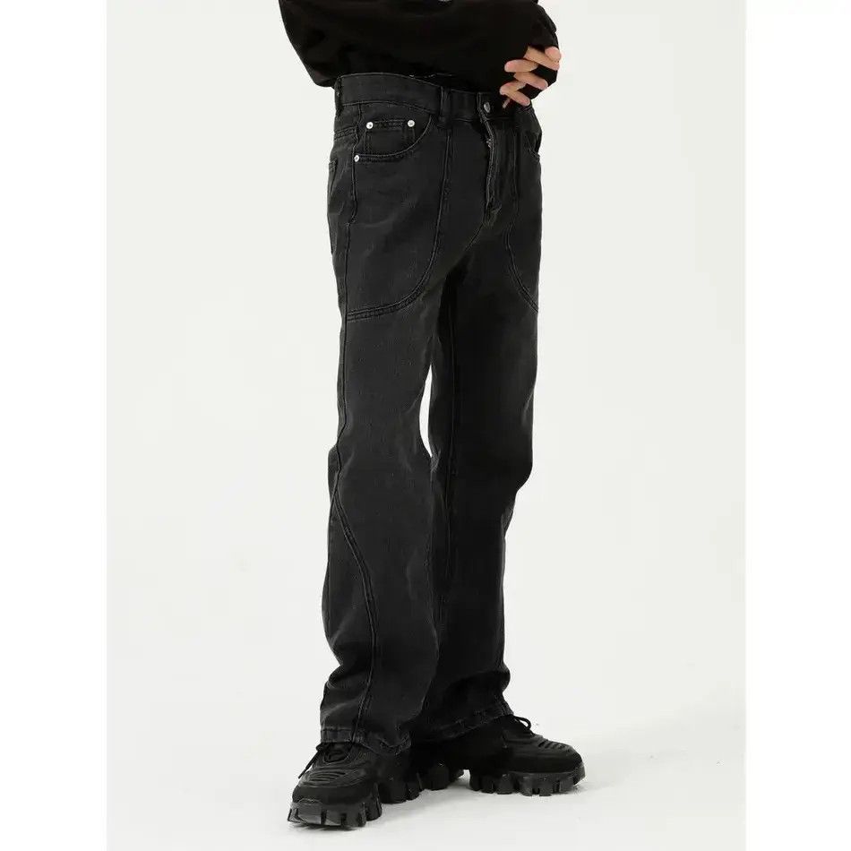 Japanese Brand Retro straight tube micro flared jeans Size US 32 / EU 48 - 1 Thumbnail