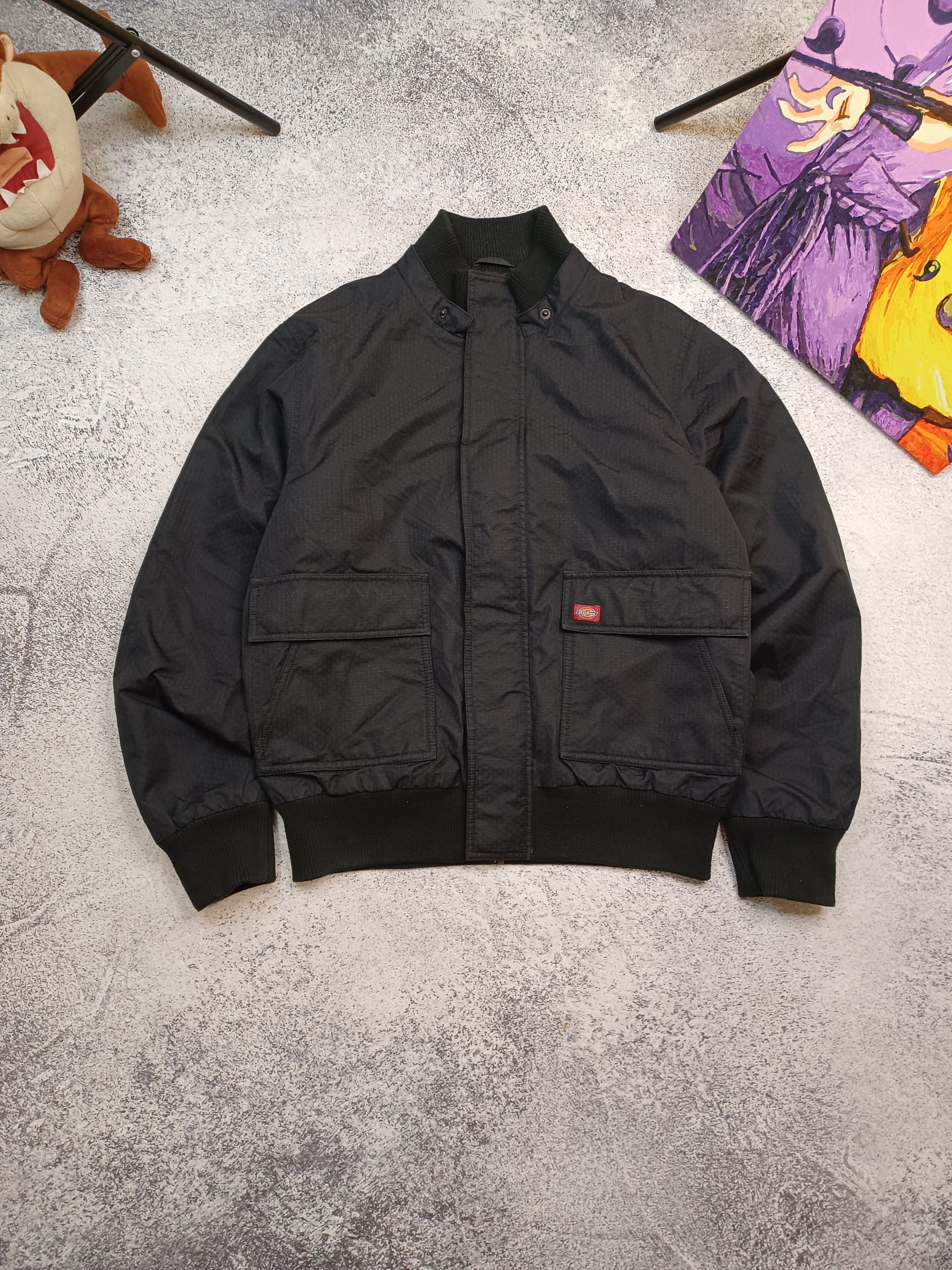 Dickies Dickies Black Bomber Jacket - Men's Size L Size US L / EU 52-54 / 3 - 2 Thumbnail