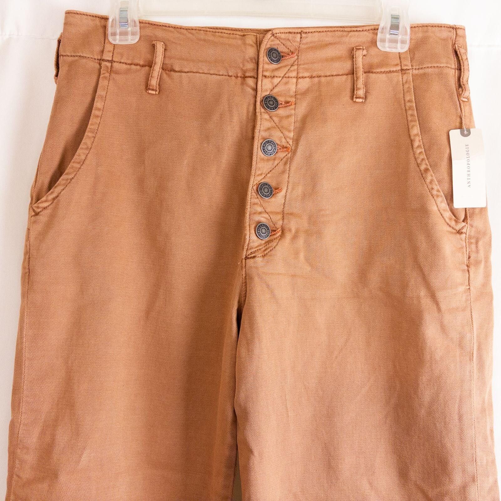 Other Anthropologie Pilcro & Letterpress Terra Cotta Pant Women 27 Size 27" / US 4 / IT 40 - 4 Thumbnail