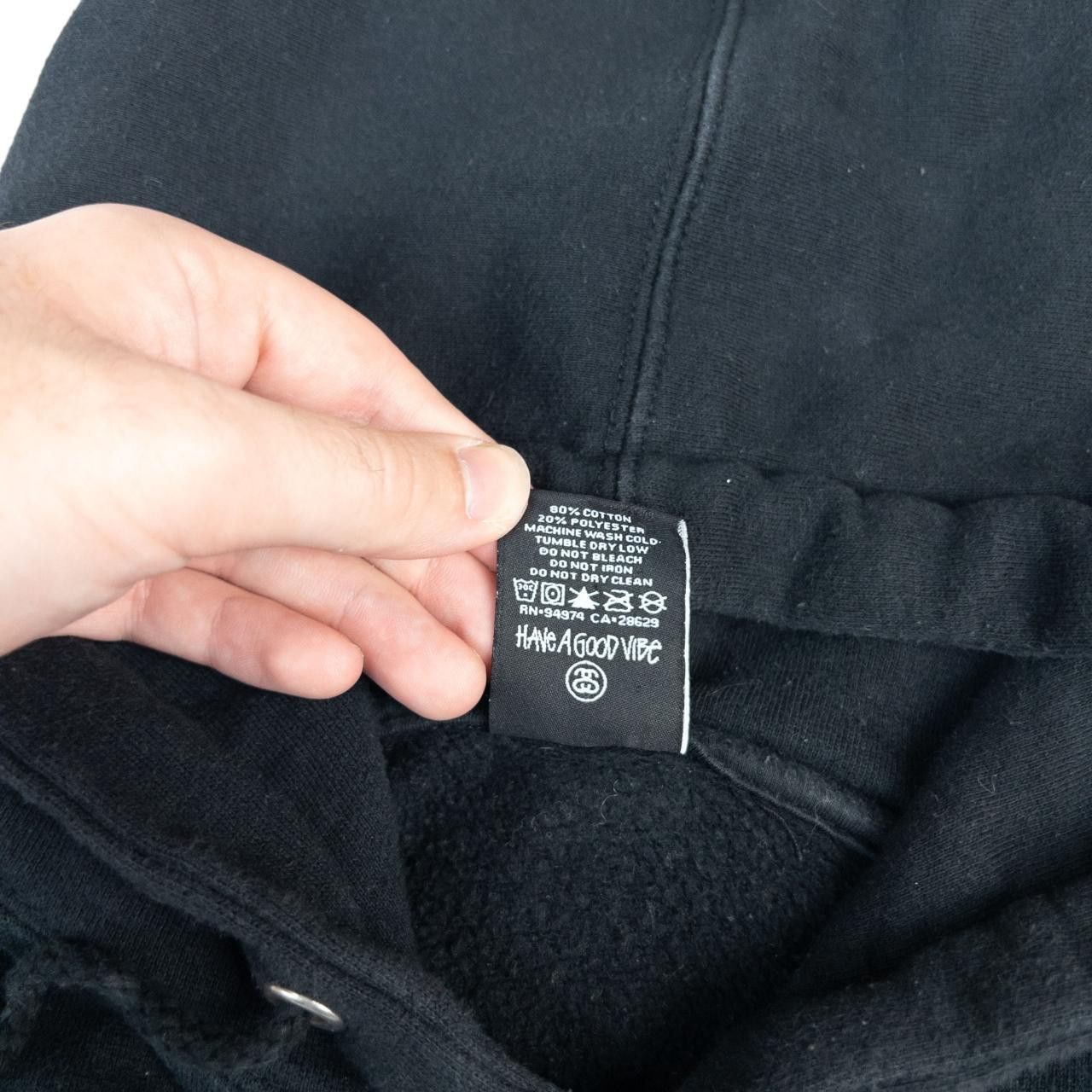 Stussy Vintage Stussy Reflective Logo Hoodie Size L Size US L / EU 52-54 / 3 - 6 Thumbnail