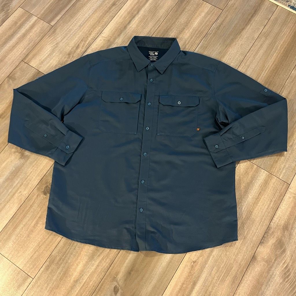 Mountain Hardwear The Mountain Hardwear Blue Athletic Casual Shirt Men 2XL Bin Size US XXL / EU 58 / 5 - 1 Thumbnail