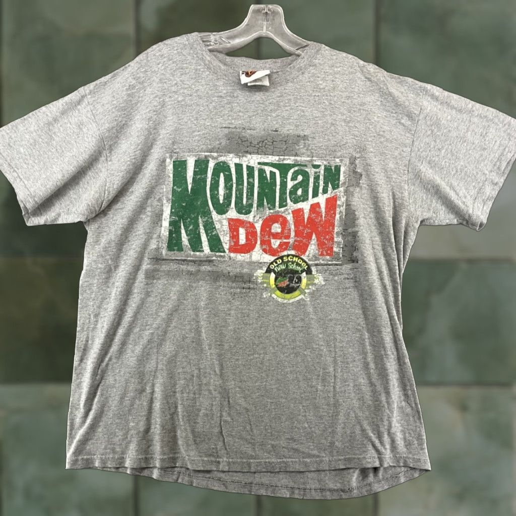 Vintage Winner's Circle Mountain Dew Gray T-Shirt Mens XL Classic Short Sleeve Crew Neck Size US XL / EU 56 / 4 - 1 Thumbnail