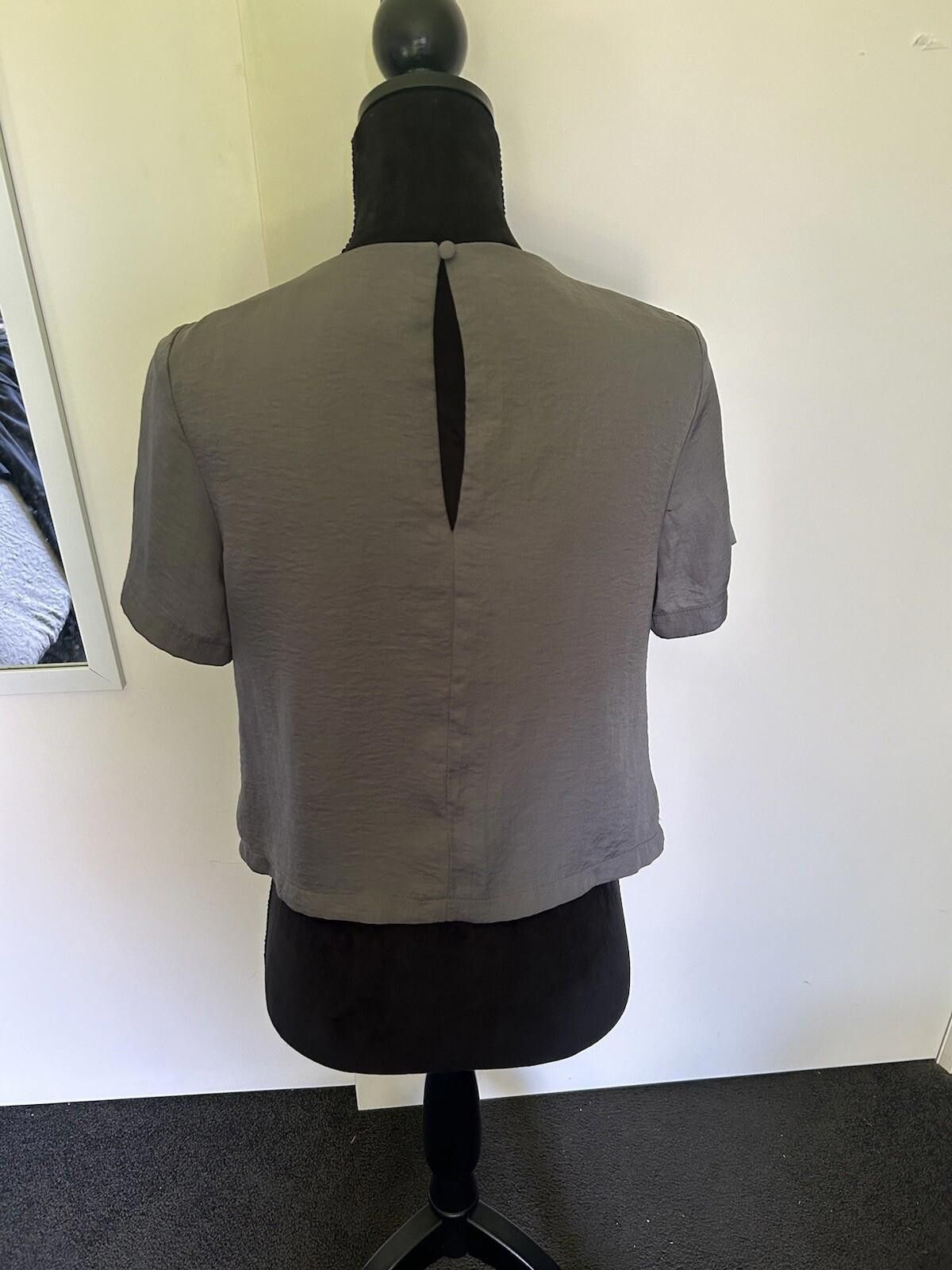 Designer PERFECT STRANGER Green Khaki Formal Short Top - Sz 8 Size M / US 6-8 / IT 42-44 - 8 Thumbnail