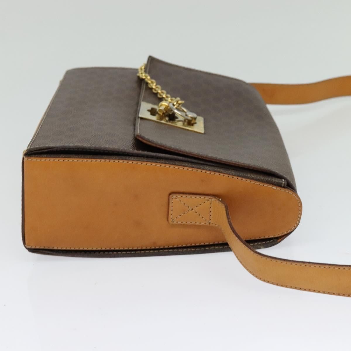 Celine CELINE Macadam Canvas Shoulder Bag Pvc Leather Brown Gold Size ONE SIZE - 5 Thumbnail