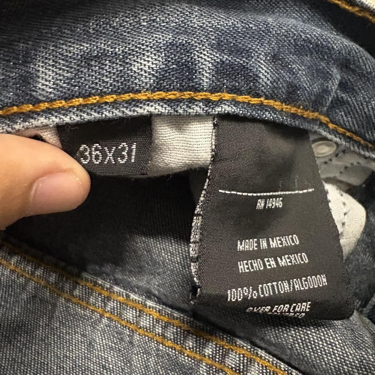 Vintage Crazy Vintage Y2K/2000s Baggy Skater Style Streetwear Dark Wash Denim Jeans! Size US 36 / EU 52 - 8 Thumbnail
