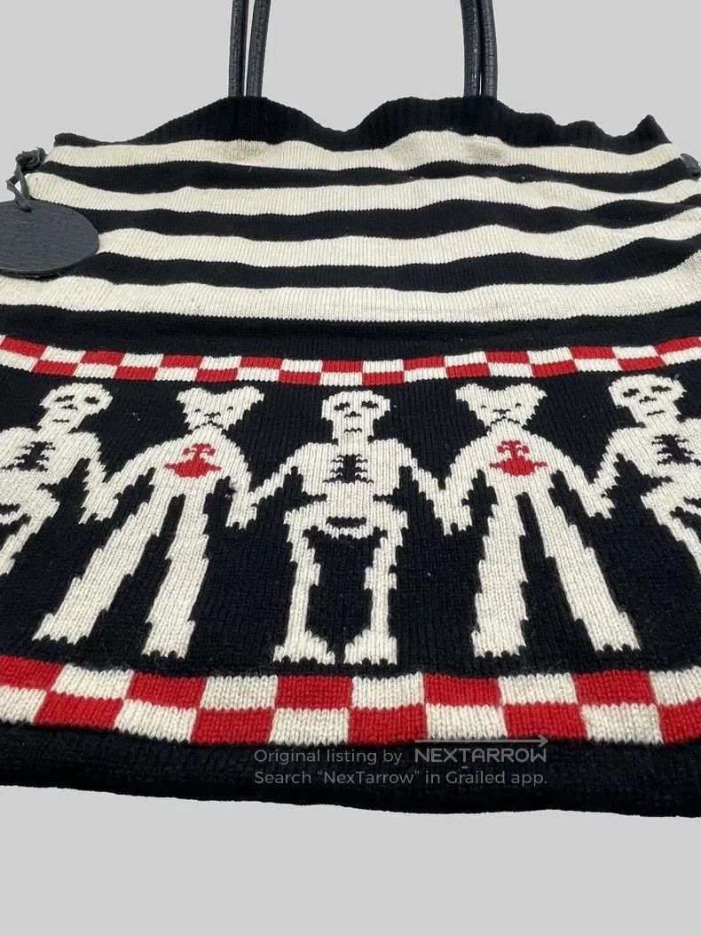 Vivienne Westwood vivienne westwood skeleton knit tote bag. Size ONE SIZE - 4 Thumbnail
