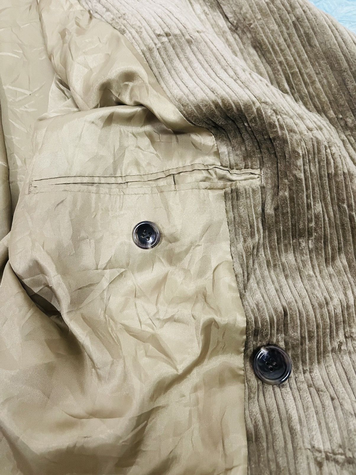 Japanese Brand Lautreamont Men Curduroy Double Breasted Jacket (06) Size US XL / EU 56 / 4 - 7 Thumbnail