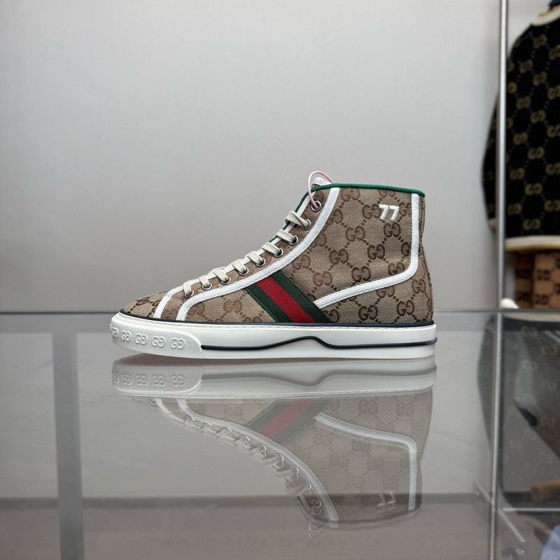 Gucci Gucci Tennis 1977 High Top Canvas Sneakers - Size US 7.5 / EU 40-41 - 6 Thumbnail