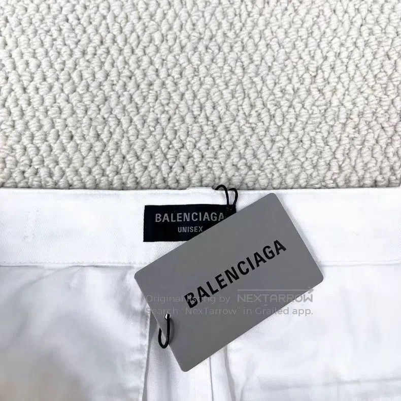 Balenciaga Balenciaga size XXS White Coated Oversized Heavy Duty Work Size US 27 - 3 Thumbnail