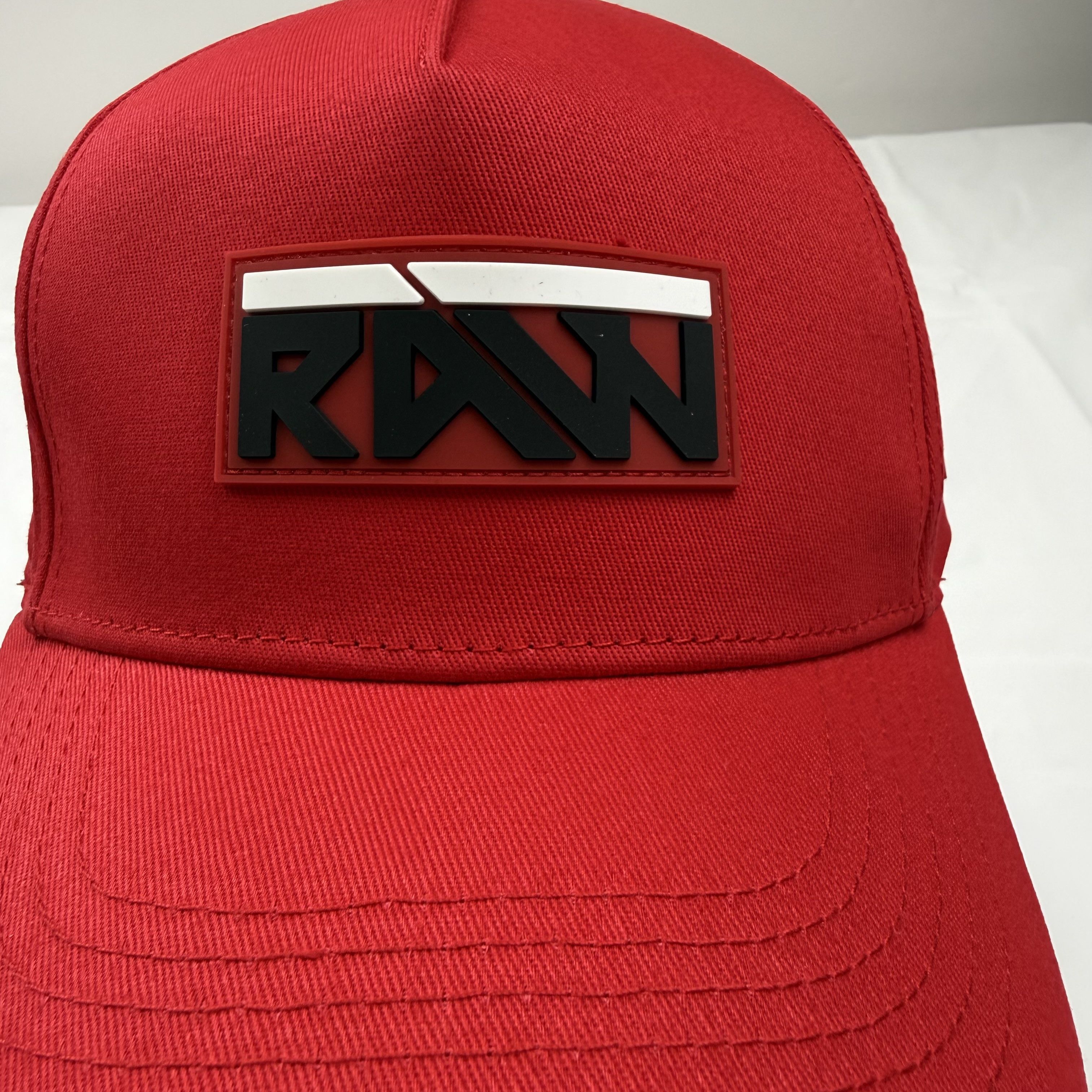 Other Rawgear Mens Red Snapback Hat RAW Cotton Cap Adjustable Size ONE SIZE - 2 Thumbnail
