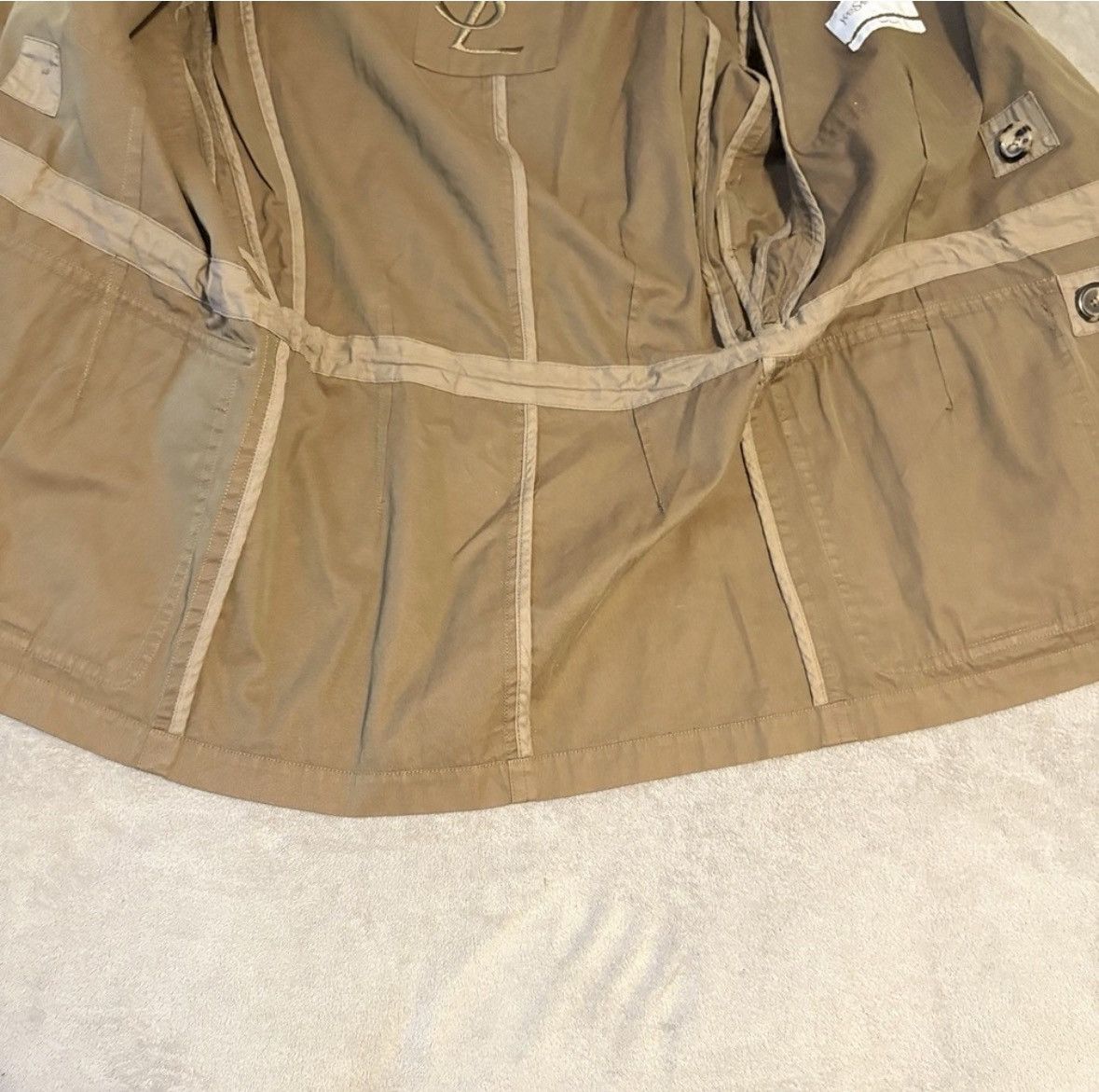 Yves Saint Laurent YSL Tom Ford Safari Jacket SS04 Khaki IT48 YSL Rive Gauche M Size US M / EU 48-50 / 2 - 8 Thumbnail