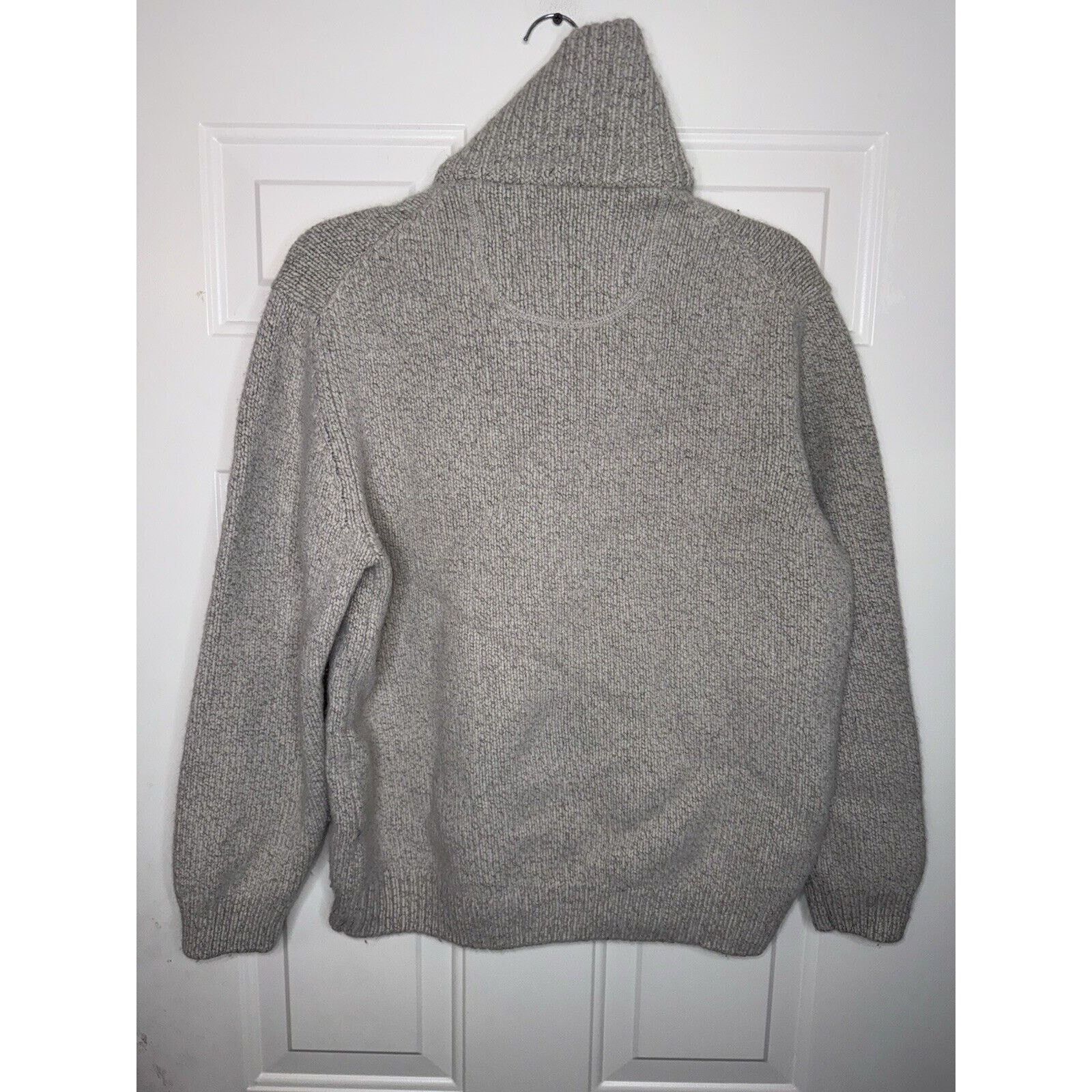 Jos. A. Bank Jos A Bank Sweater Mens XL Gray Wool Knit Casual Fleece Size US XL / EU 56 / 4 - 7 Thumbnail