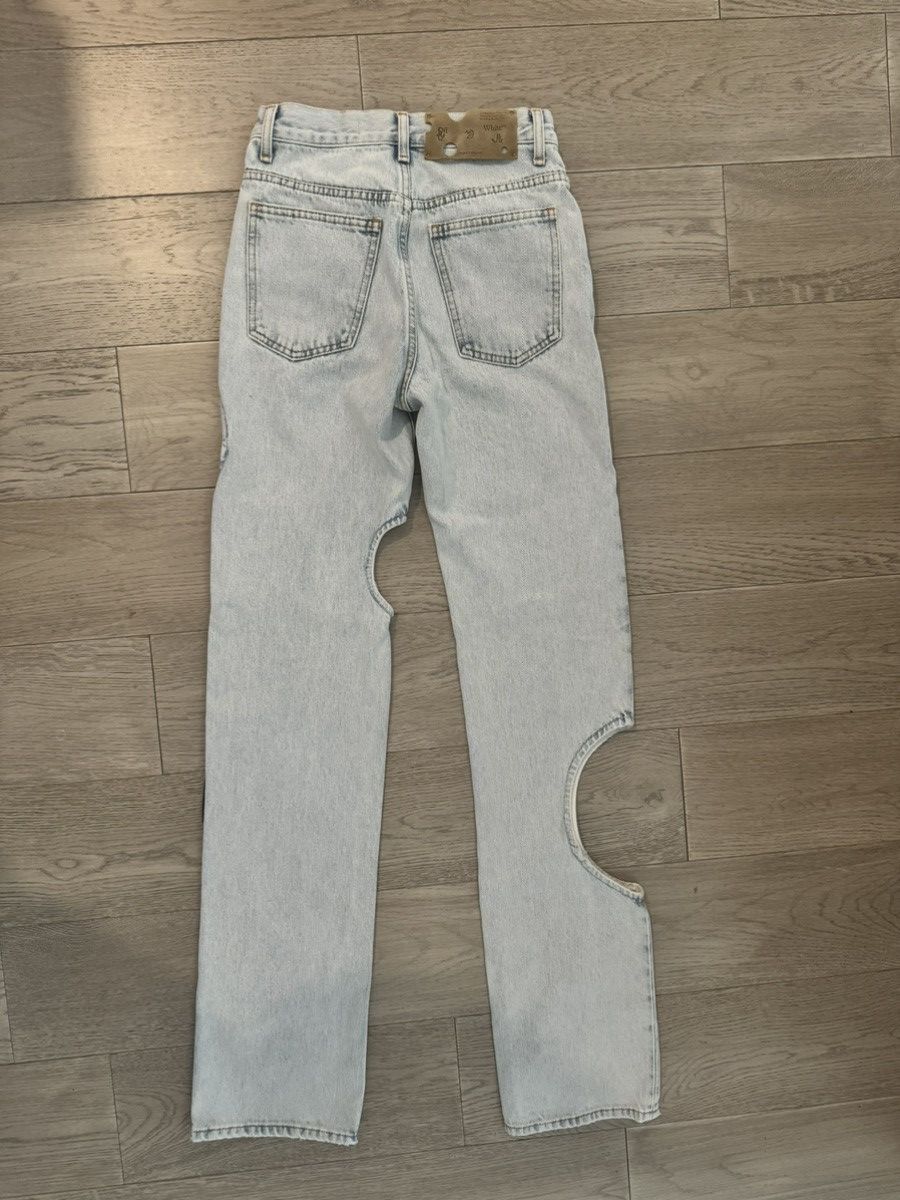 Off-White Off-White Blue Meteor Cut Out Jeans Size 25" / US 0 / IT 36 - 4 Thumbnail