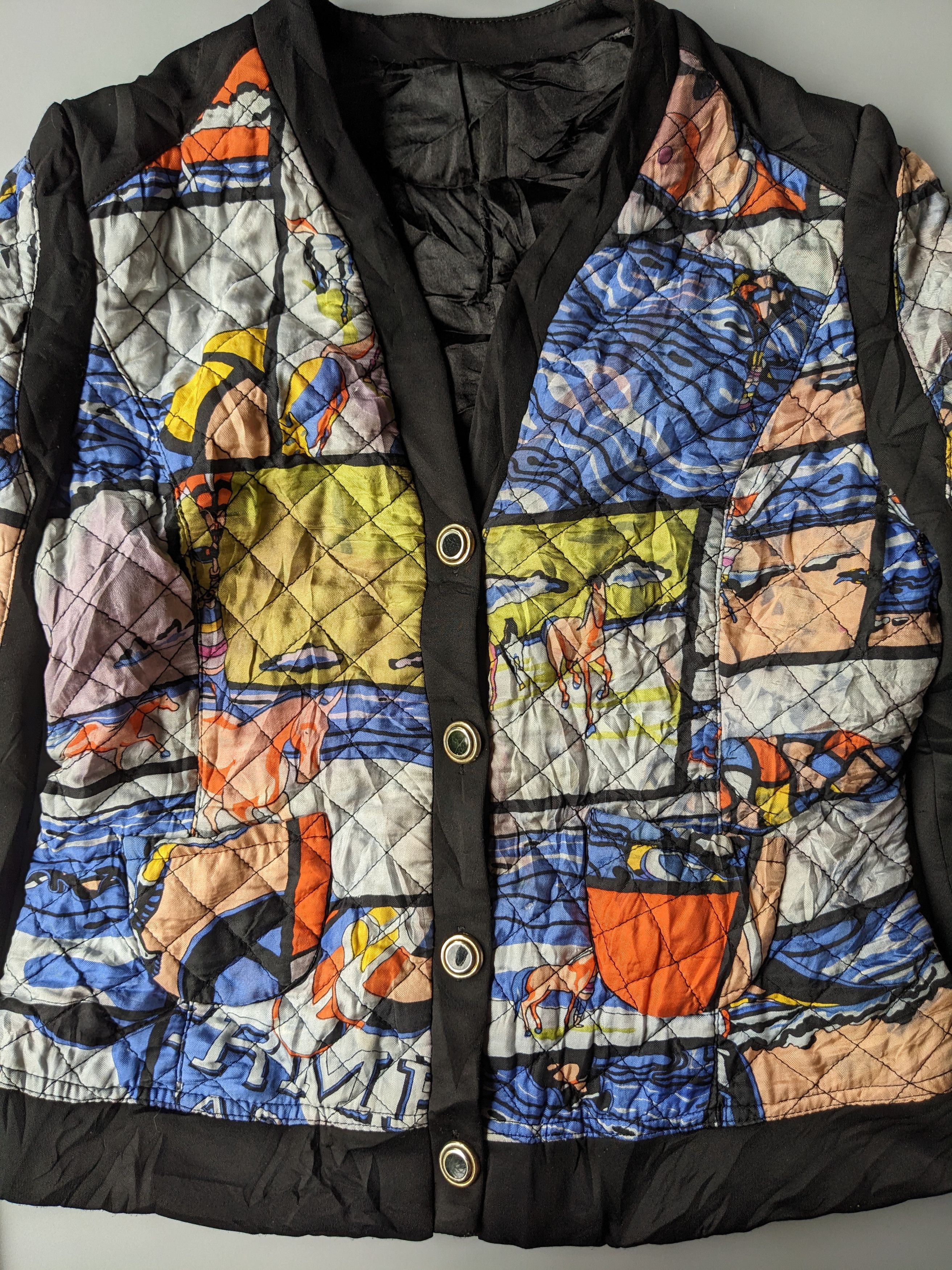 Japanese Brand Designer AOP silk jacket Size S / US 4 / IT 40 - 4 Thumbnail