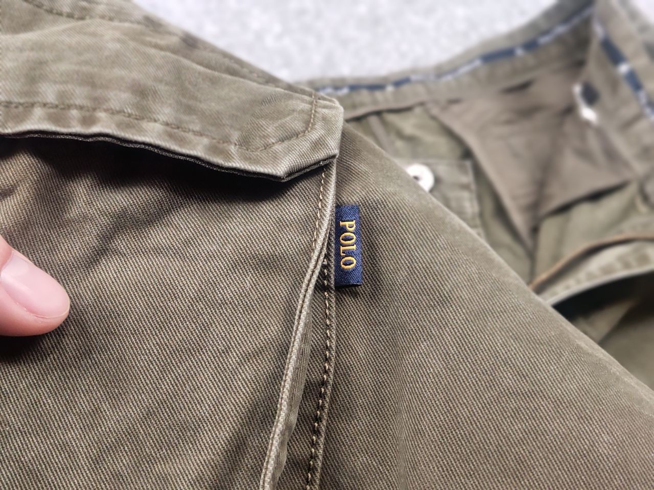 Polo Ralph Lauren Vintage 90's Polo Ralph Lauren Canvas Military Cargo Pants Size US 34 / EU 50 - 15 Thumbnail