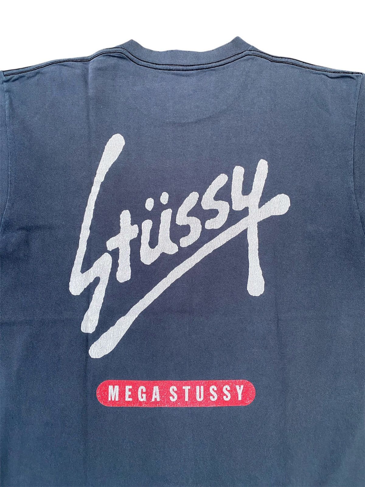 Stussy × Vintage 2000s Vintage Mega Stussy Tee Size US L / EU 52-54 / 3 - 4 Thumbnail