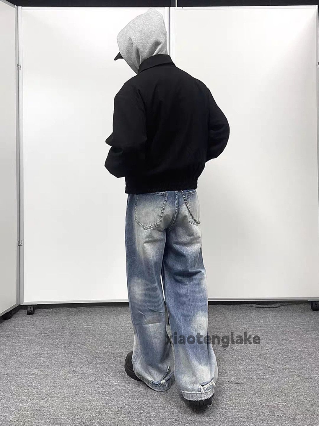 Jean × Vintage Unisex washed faded loose baggy y2k hiphop jeans Size US 32 / EU 48 - 6 Thumbnail