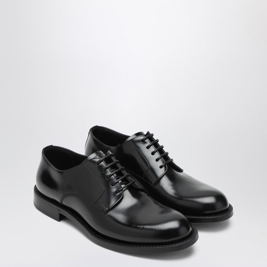 Dolce & Gabbana o1d2blof0226 Leather Derby Shoes in Black Size US 10.5 / EU 43-44 - 1 Thumbnail