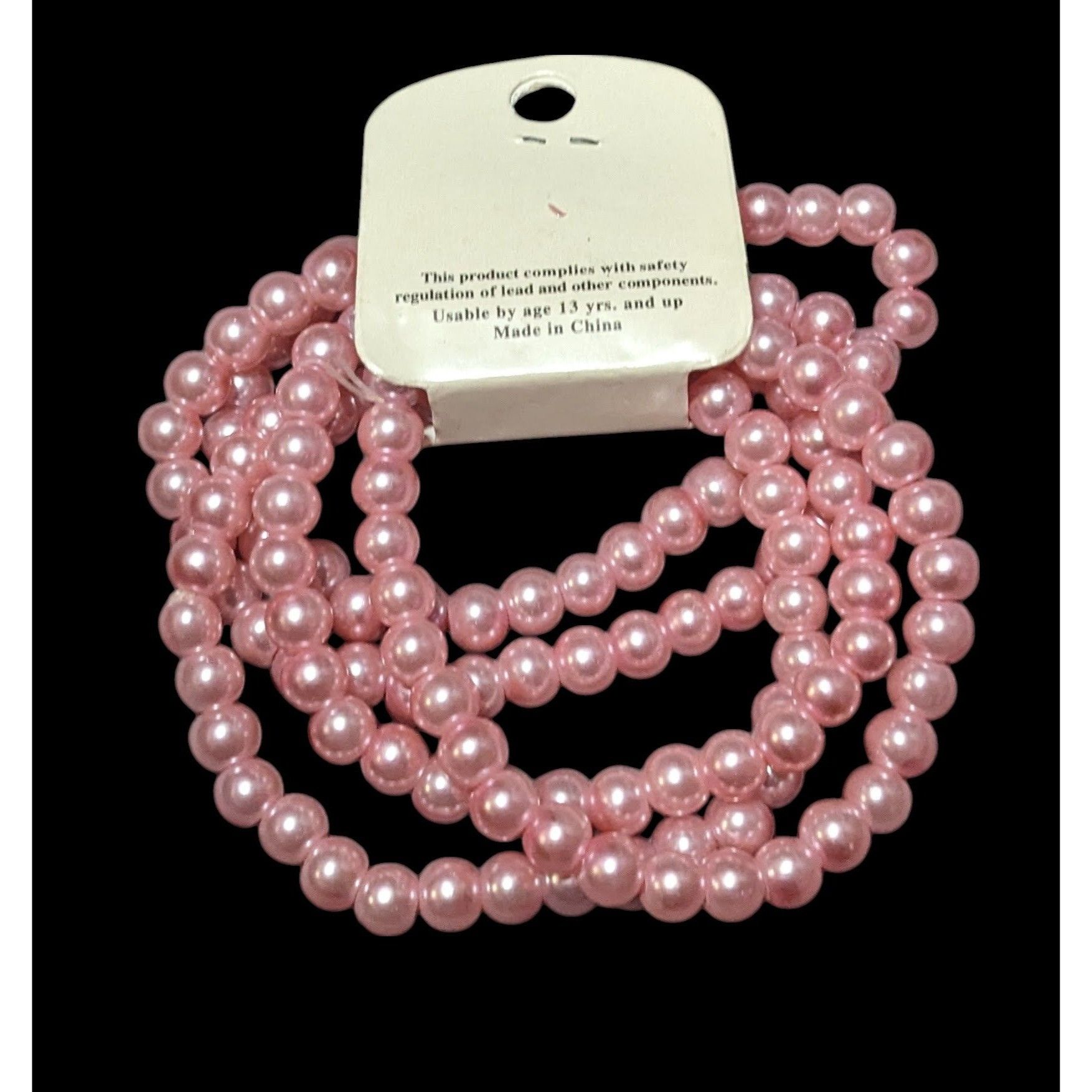 Other My Style Pink Coquette Beaded Faux Pearl Bracelet Set Size ONE SIZE - 1 Thumbnail