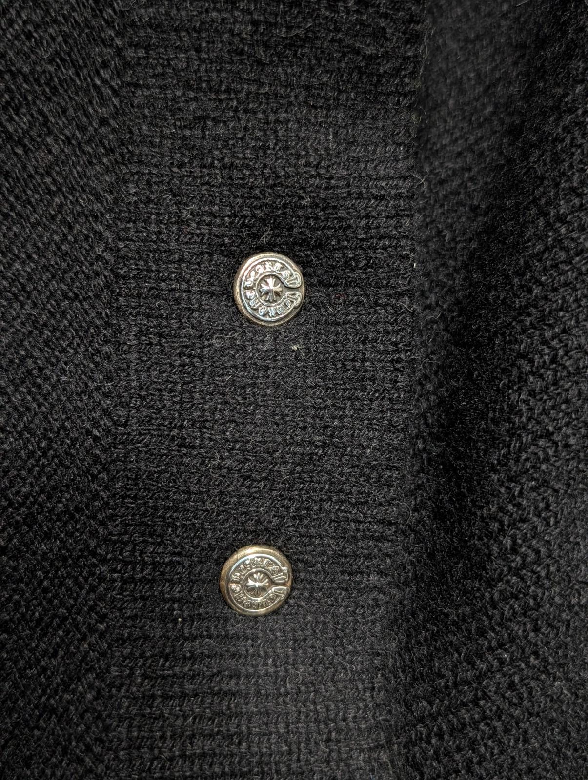 Chrome Hearts Chrome Triple Cross Leather Patch Black Cashmere Sweater Size US L / EU 52-54 / 3 - 4 Thumbnail
