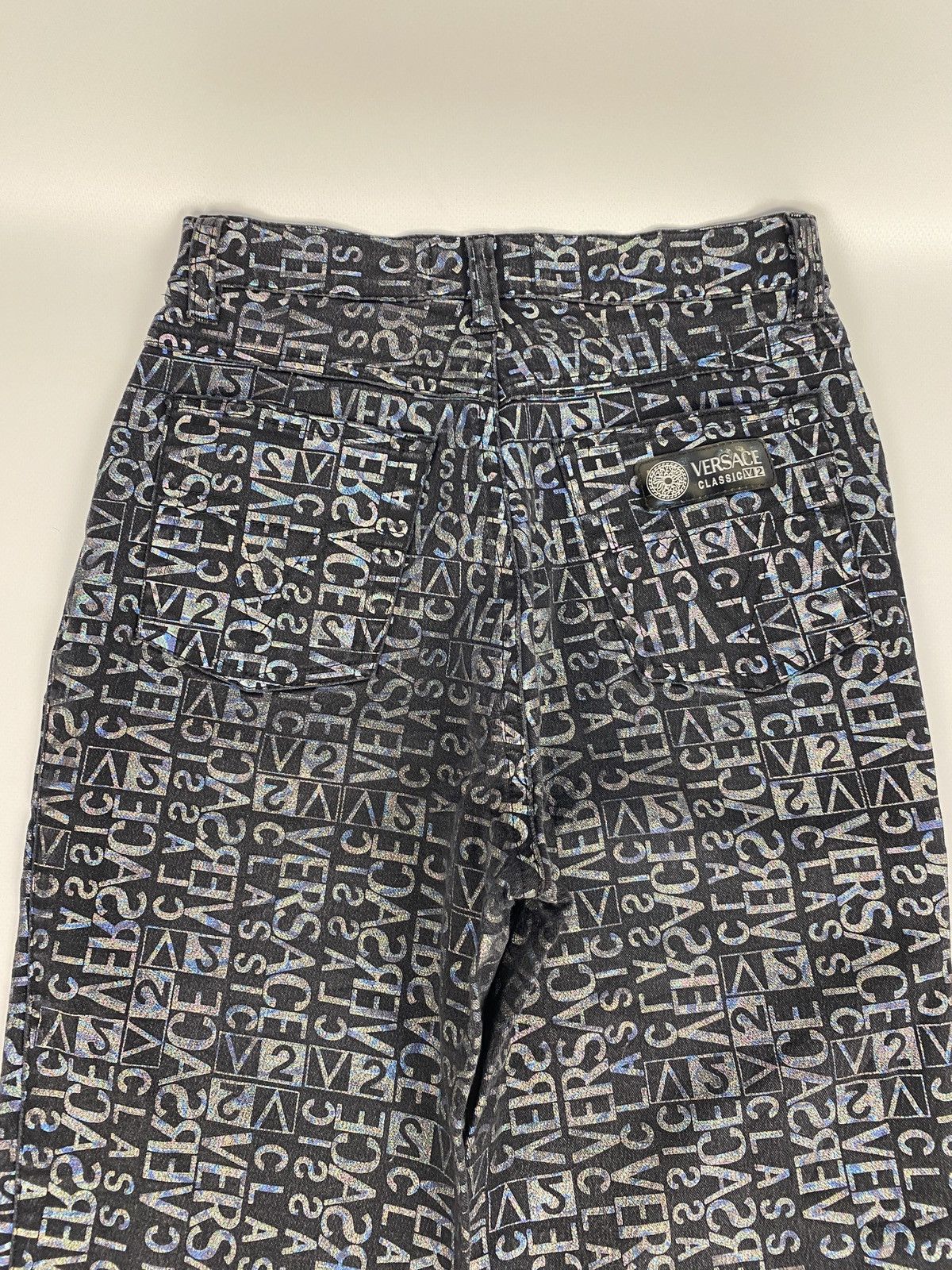 Versace Versace Monogram Printed Avant Garde Japanese Jeans Size 22" - 16 Thumbnail