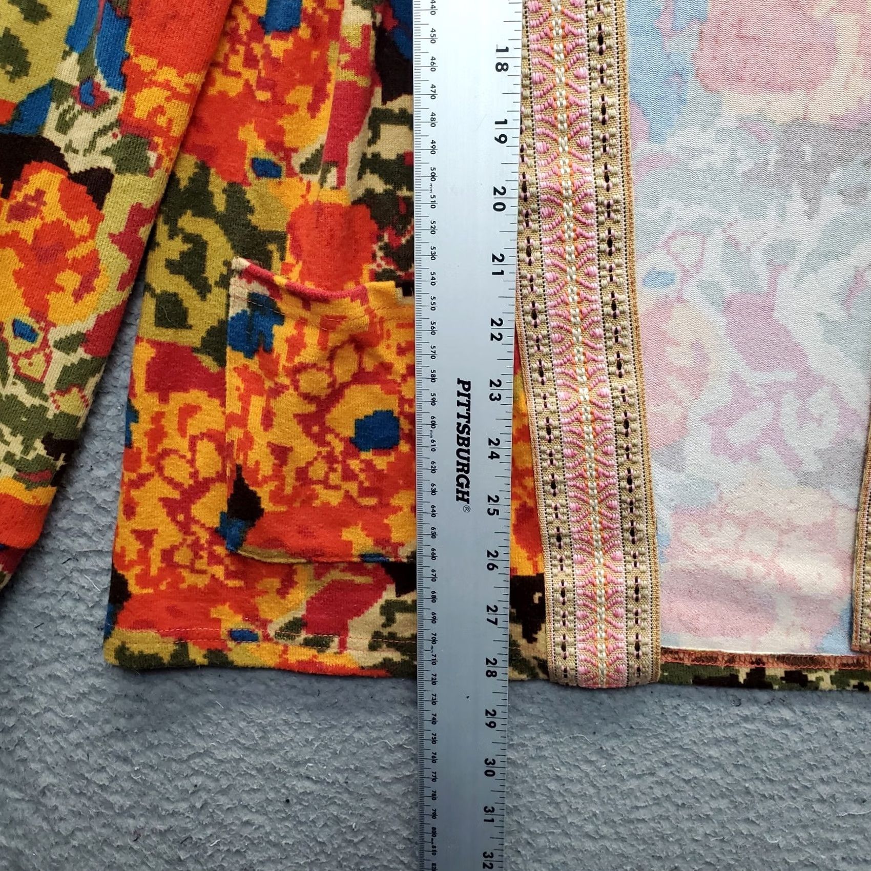Vintage Tracy Porter Kantha Kimono Jacket Womens Size 6-8 Multi Printed Lightweight Open Front Geometric Pattern Woven Jacket Size M / US 6-8 / IT 42-44 - 3 Thumbnail