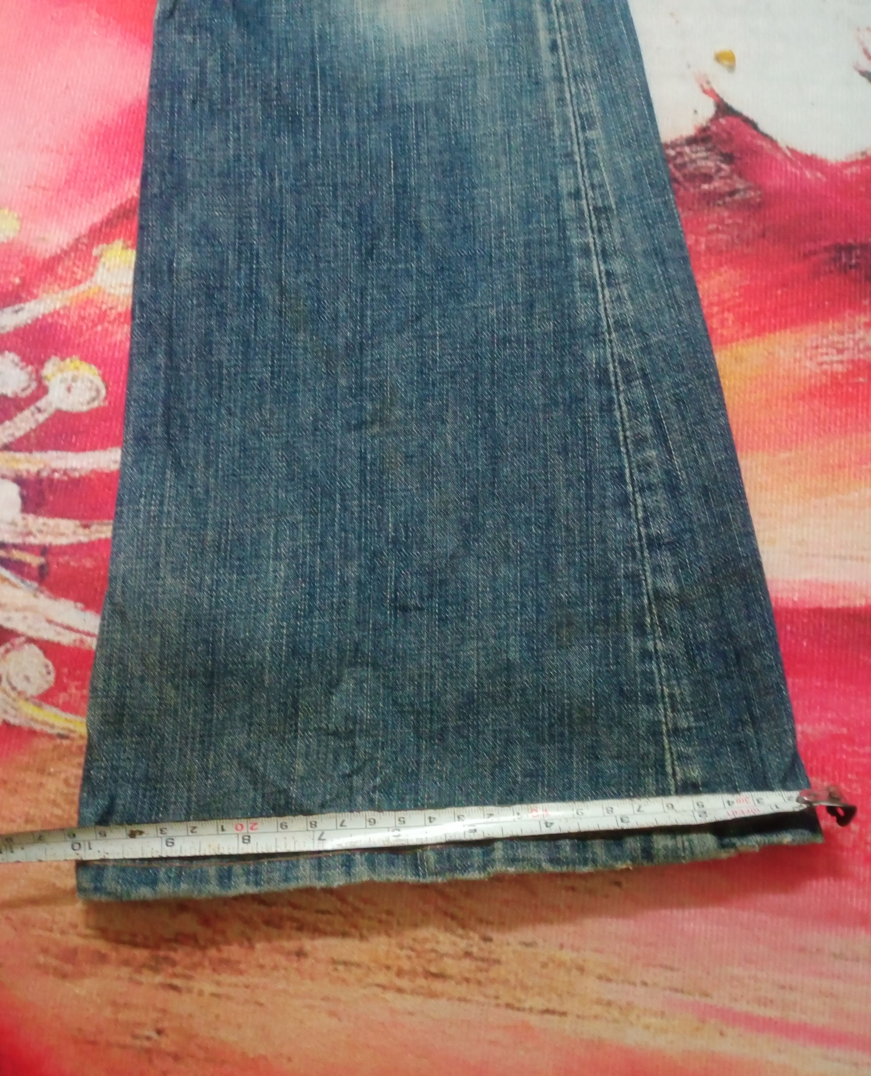 If Six Was Nine Rare Flare Jeans Sweet Camel Distressed Boot Cut Size 31" - 15 Thumbnail