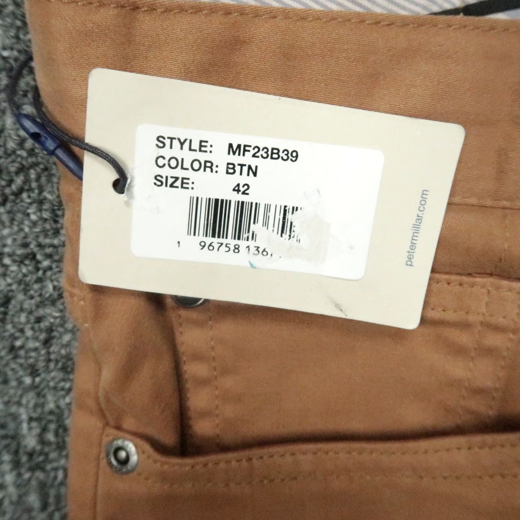 Peter Millar Peter Millar Pants Men 42x34 Brown Ultimate Sateen 5 Pocket Golf Stretch Trouser Size US 42 / EU 58 - 4 Thumbnail