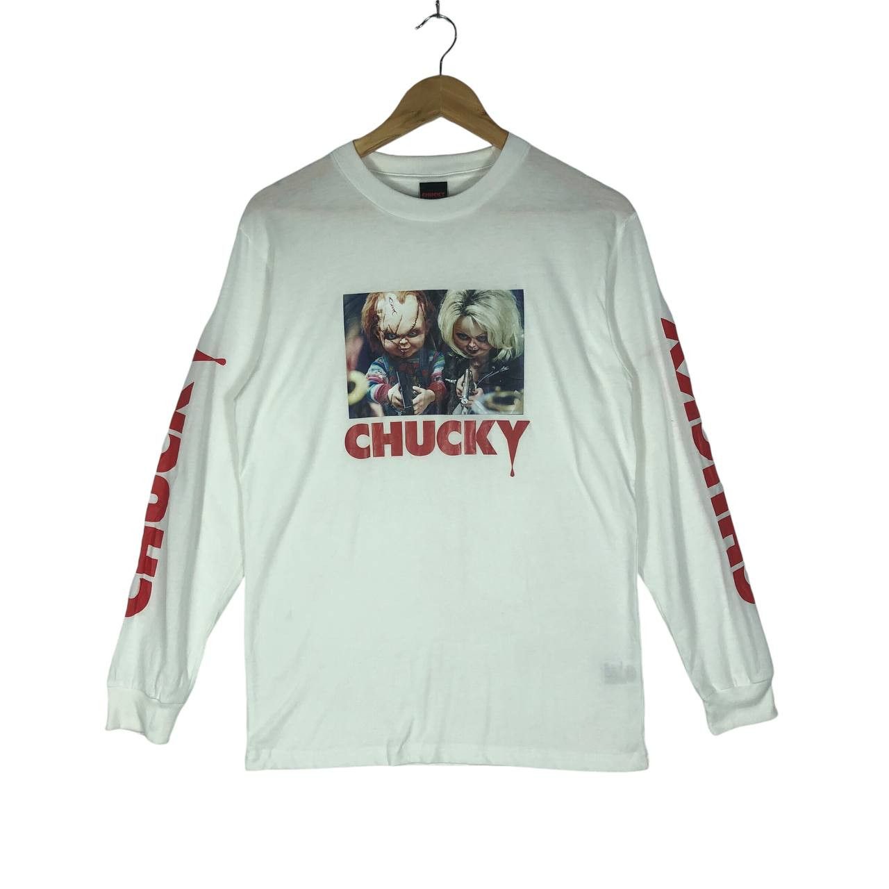 Other Rare!!! Vintage Chucky white Long Sleeve t-shirt Size US M / EU 48-50 / 2 - 1 Thumbnail