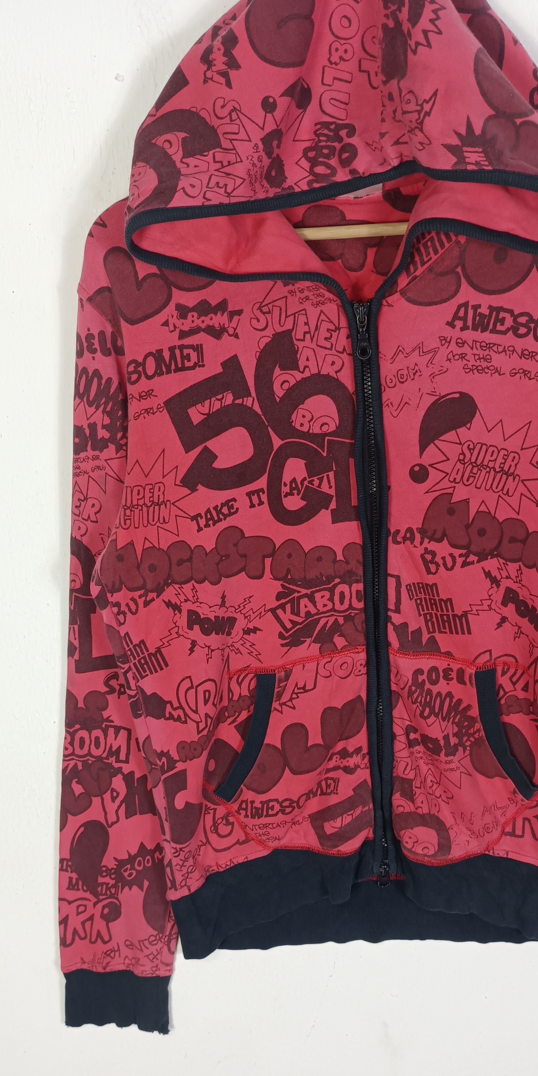 Japanese Brand Coelu Rock Stars 56 Overprint Hoodie Size US M / EU 48-50 / 2 - 4 Thumbnail