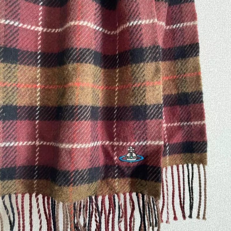 Vivienne Westwood Vivienne Westwood Red checkered scarf Size ONE SIZE - 2 Thumbnail
