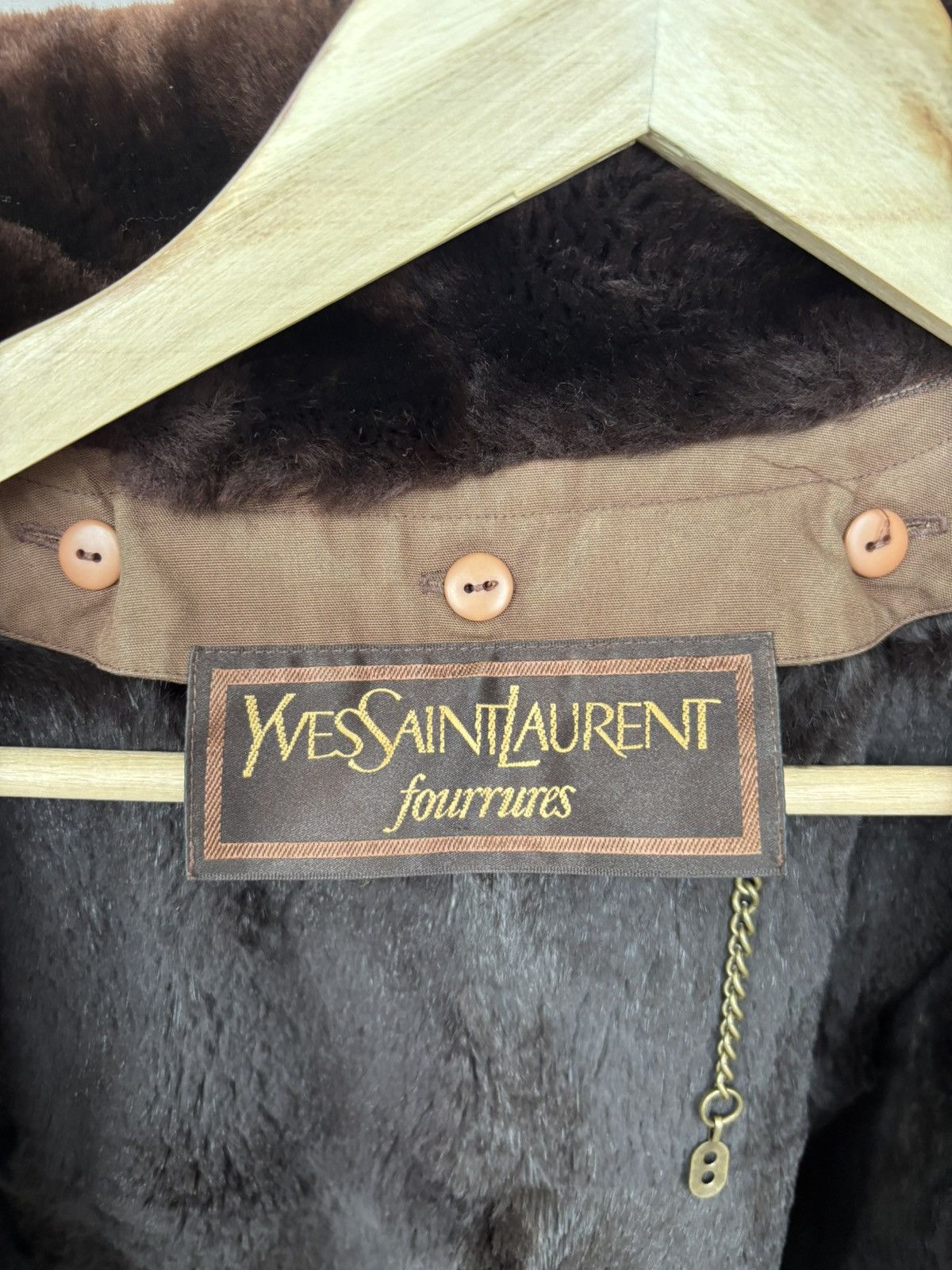 Yves Saint Laurent Vintage Yves Saint Laurent Shearling Trench Coat Size S / US 4 / IT 40 - 7 Thumbnail