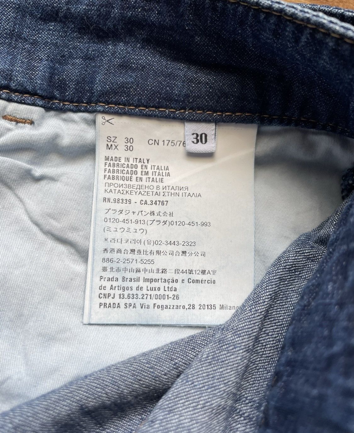 Prada Prada Thin Denim Pants Size US 30 / EU 46 - 4 Thumbnail