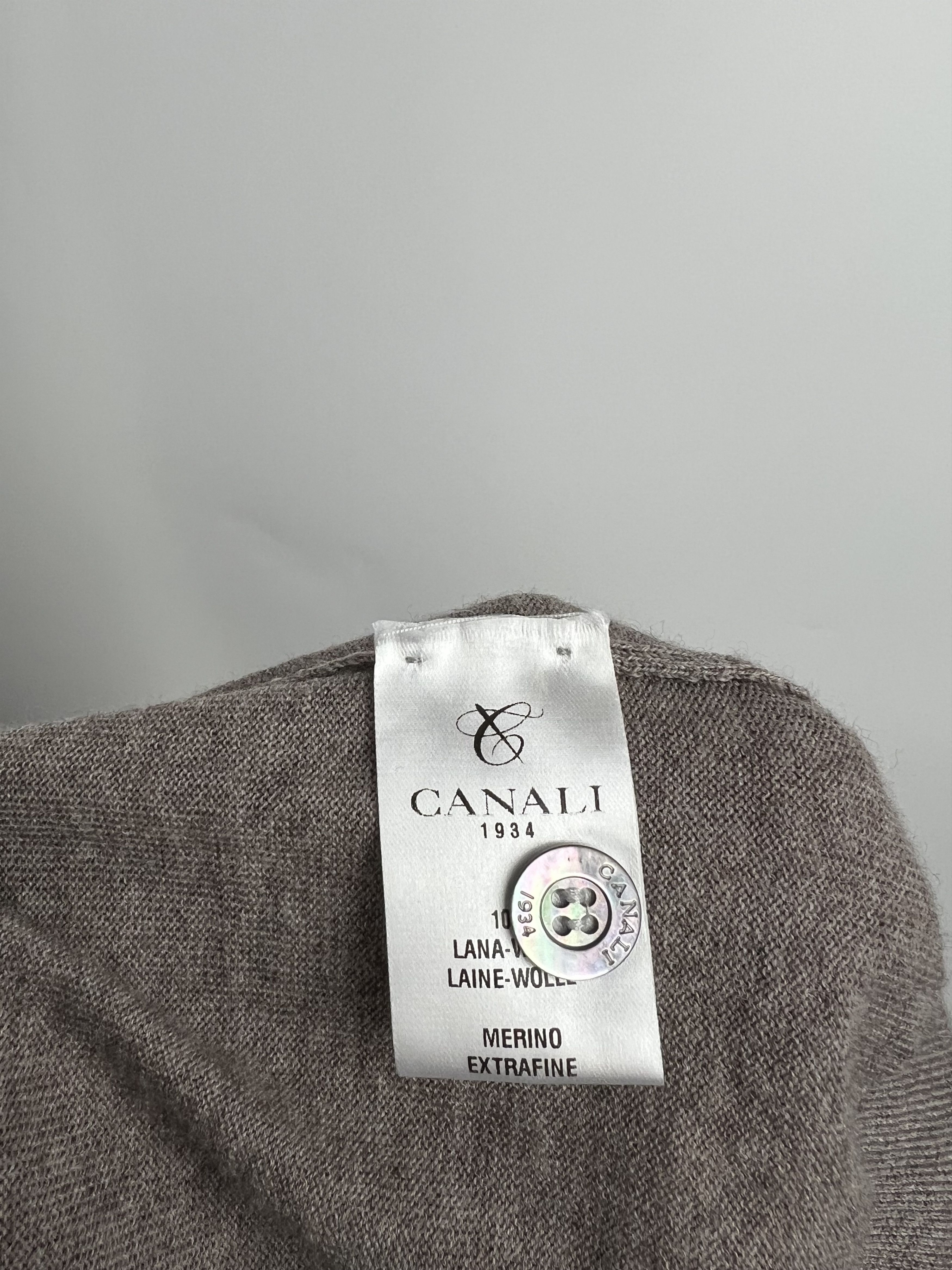 Canali Canali Merino Wool V-Neck Sweater Vest Size IT56 Size US XL / EU 56 / 4 - 7 Thumbnail