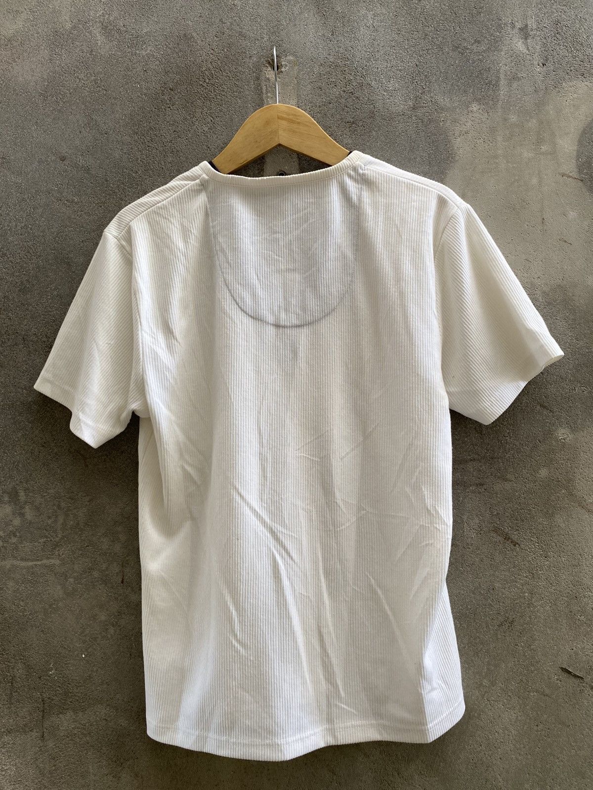 If Six Was Nine × Japanese Brand × Le Grande Bleu (L.G.B.) 2000s NotaBene - Short Sleeve Fine Stripe Pattern Size US L / EU 52-54 / 3 - 8 Thumbnail