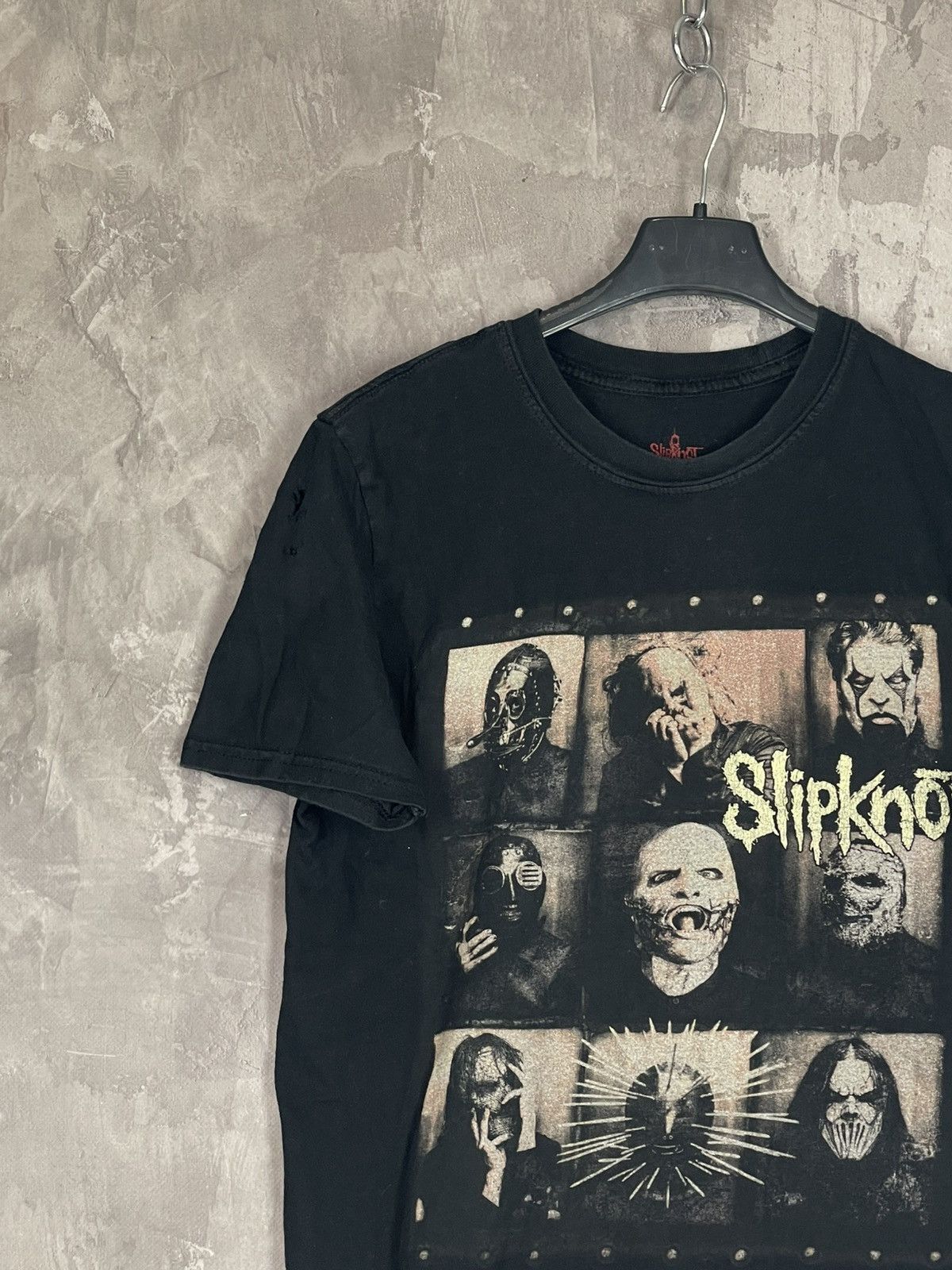 Band Tees × Slipknot × Vintage Slipknot band vintage distressed Punk logo t-shirt 00s Size US M / EU 48-50 / 2 - 3 Thumbnail