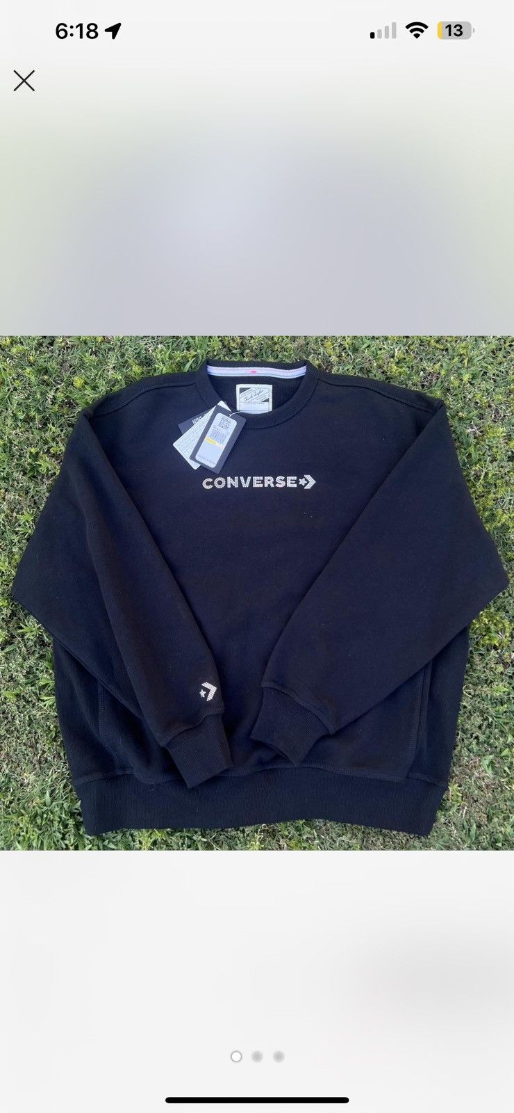 Converse Swarovski crystal sweatshirt Size M / US 6-8 / IT 42-44 - 1 Thumbnail