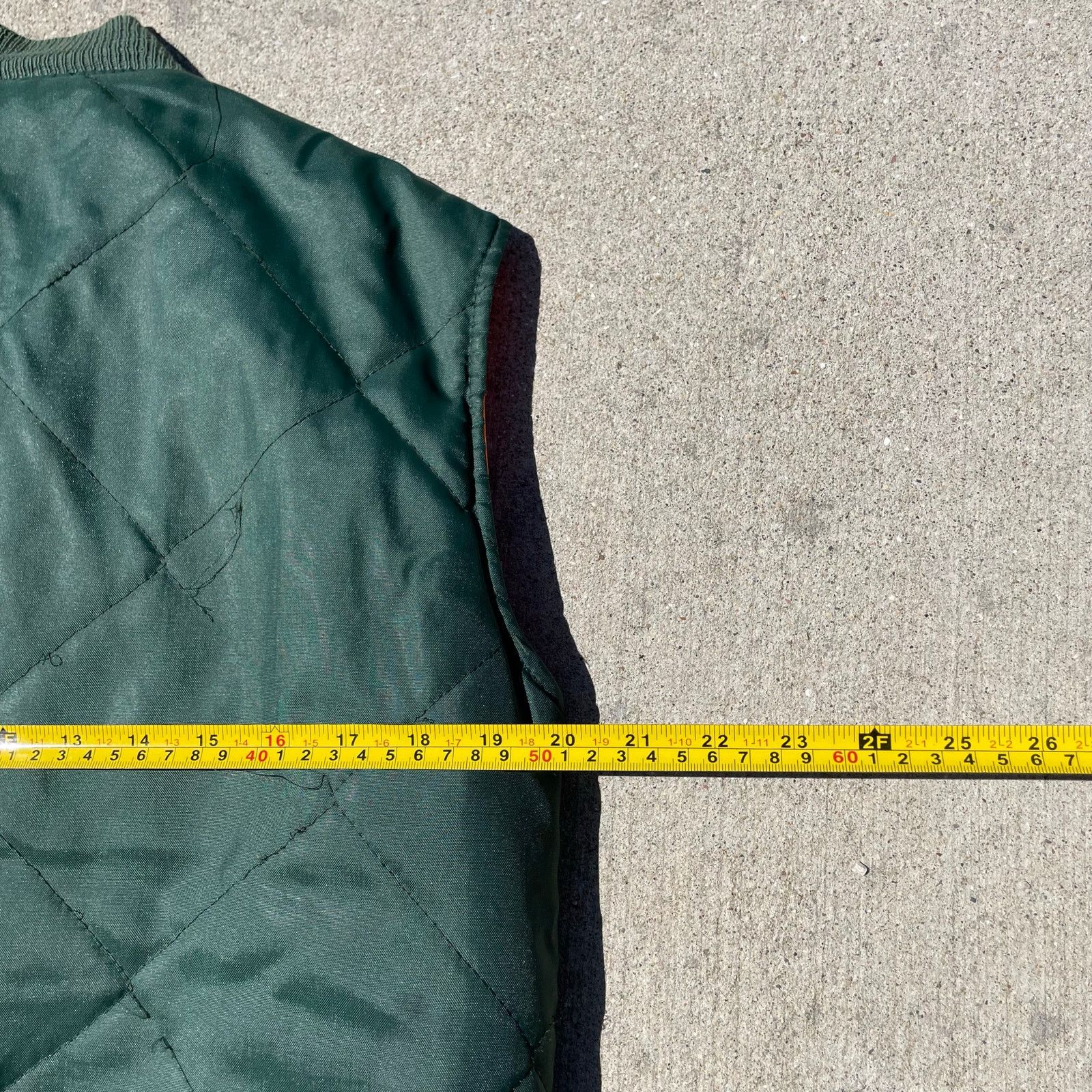 Vintage Hunting Vest 50s 60s Reversible Green Orange EMAR Zipper M Size US M / EU 48-50 / 2 - 6 Thumbnail