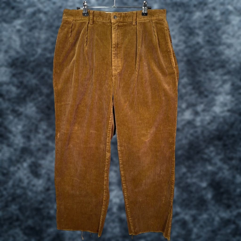 Polo Ralph Lauren Polo Ralph Lauren Mens Corduroy Pants 33 x 26 Andrew Camel Brown 7/10 Chino Straight Pocket Fall Winter Spring Casual Mens Size US XS / EU 42 / 0 - 1 Thumbnail