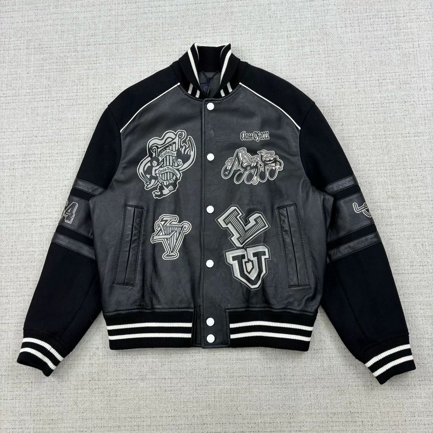 Louis Vuitton Louis Vuitton SS23 Logo Stripe Varsity Jacket Size US L / EU 52-54 / 3 - 1 Thumbnail