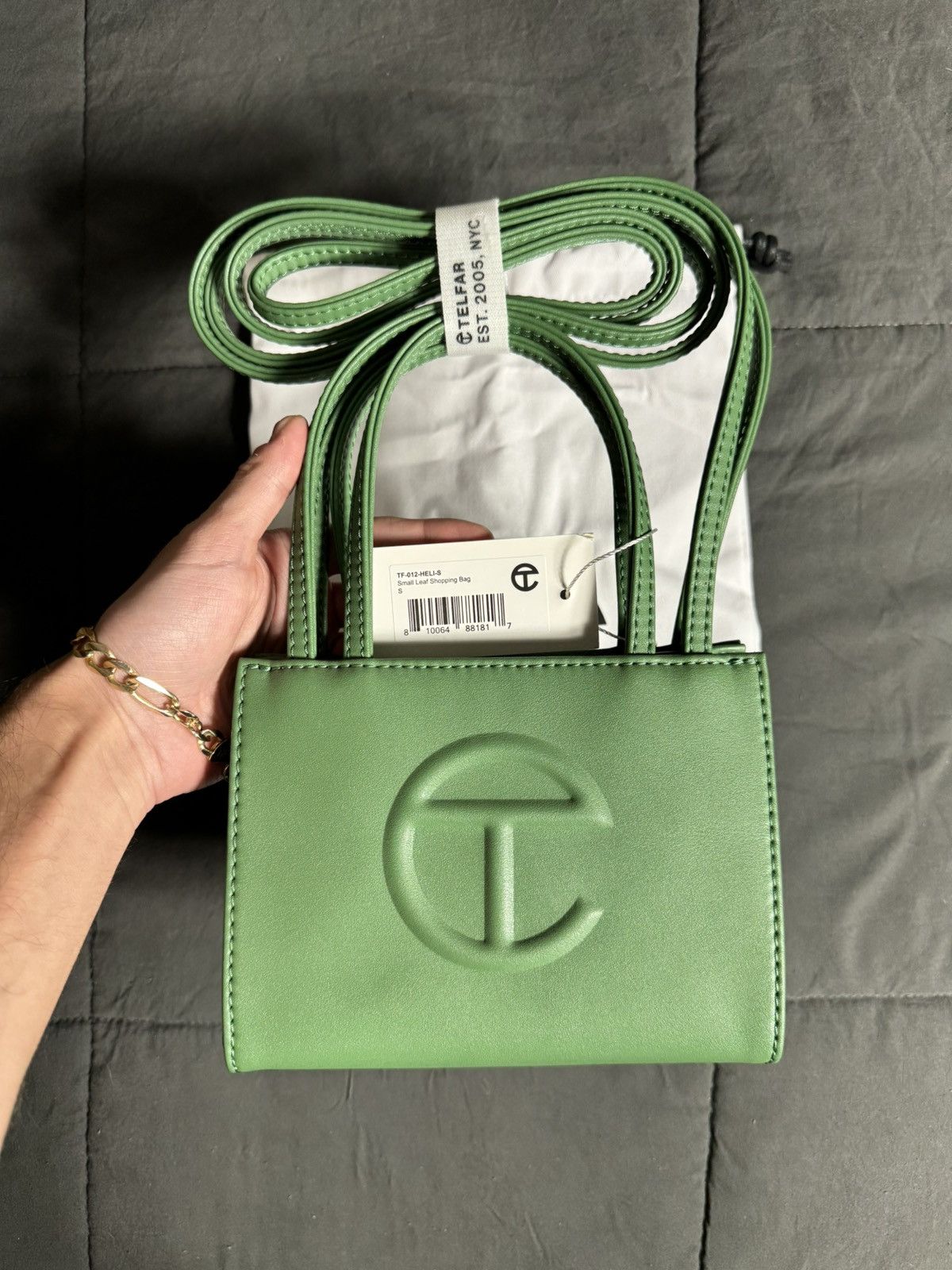 Telfar Telfar Small Green Shopping Bag - “Leaf” Size ONE SIZE - 1 Thumbnail