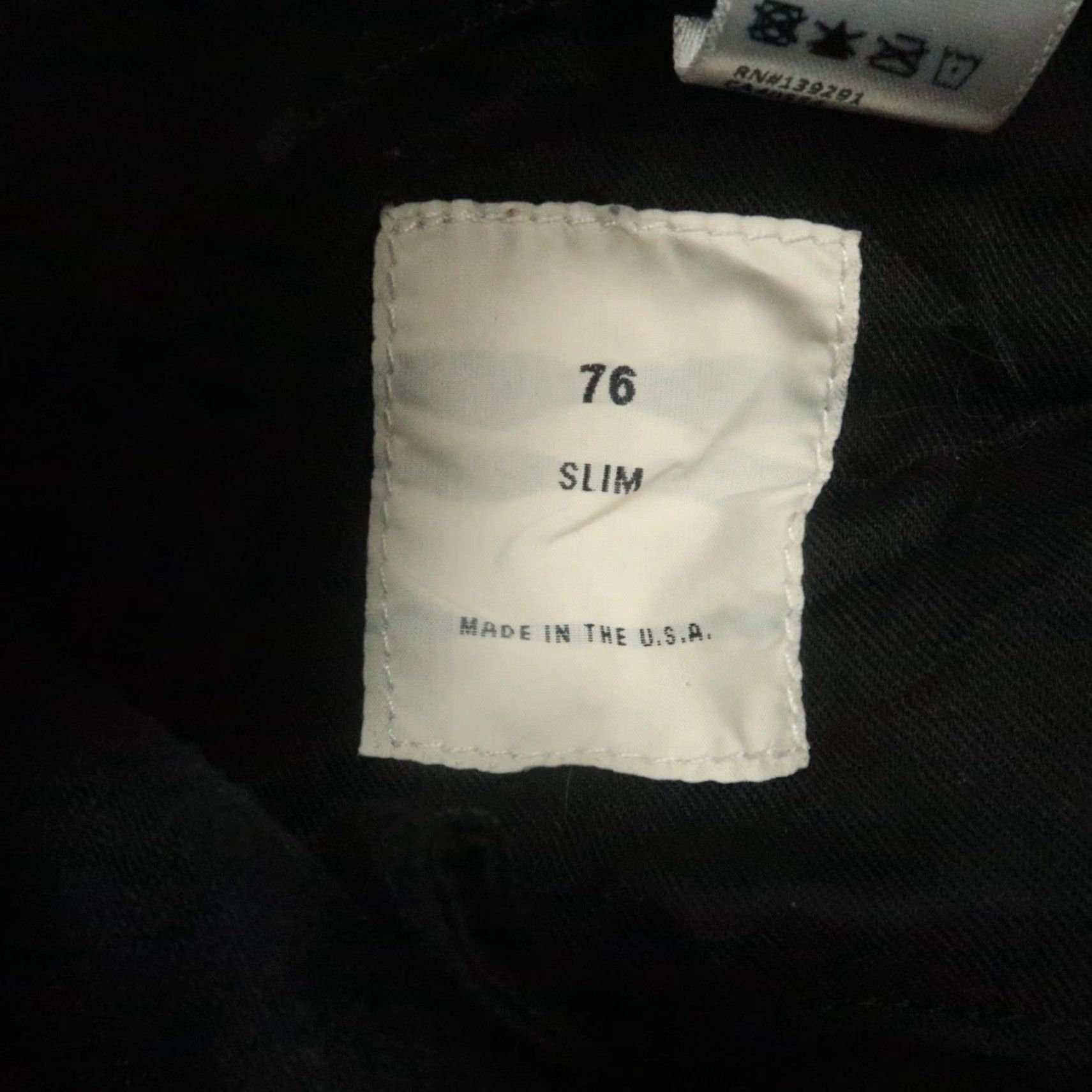 Vintage BALDWIN Jeans Men 30x32 Black Raw Slim Selvedge Straight 5 Pocket 10-Character Version? Size US 30 / EU 46 - 7 Thumbnail