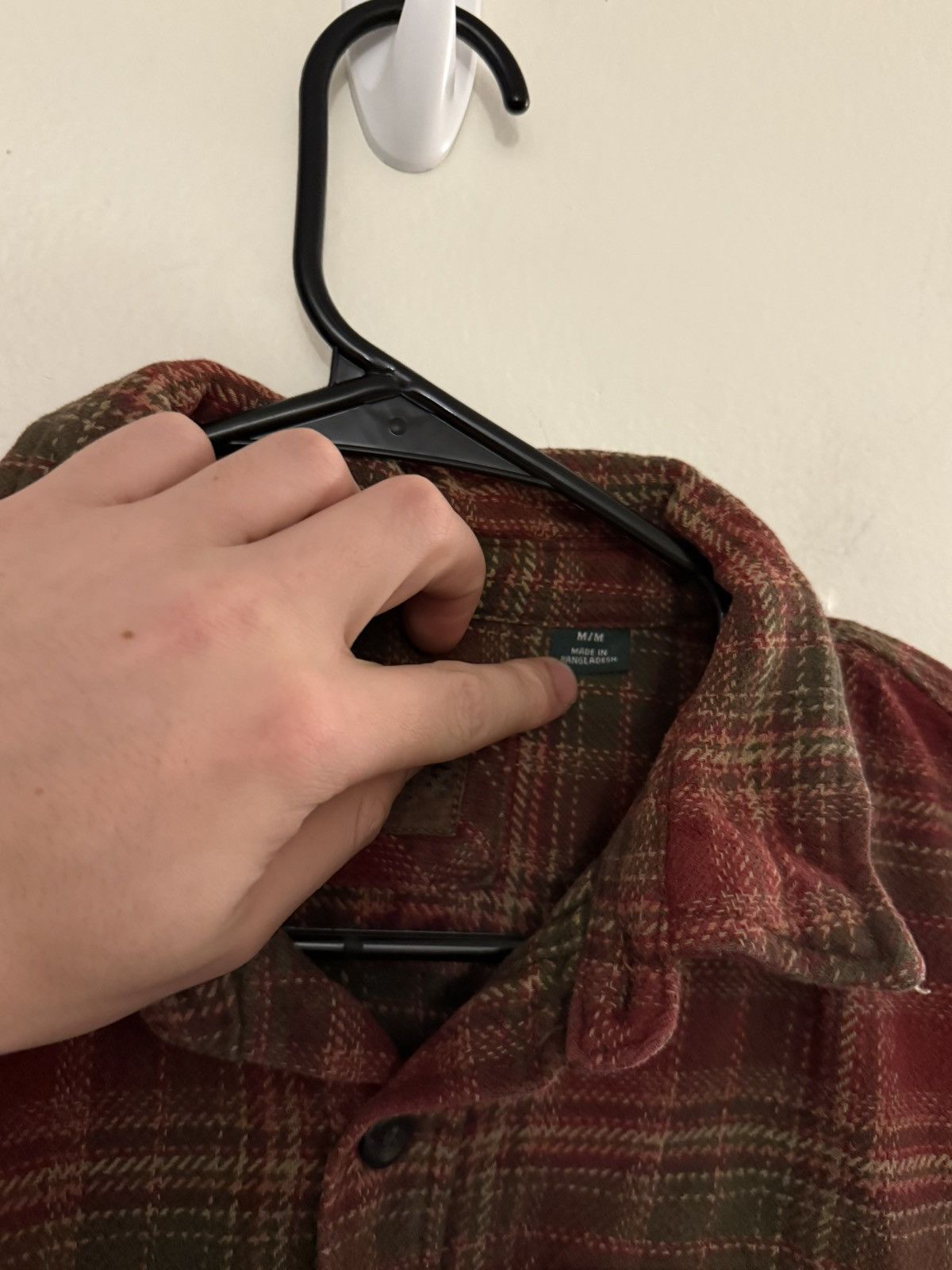 Vintage (XL) BEAUTIFUL FADED VINTAGE Red Flannel Button Up Shirt Size US XL / EU 56 / 4 - 6 Thumbnail