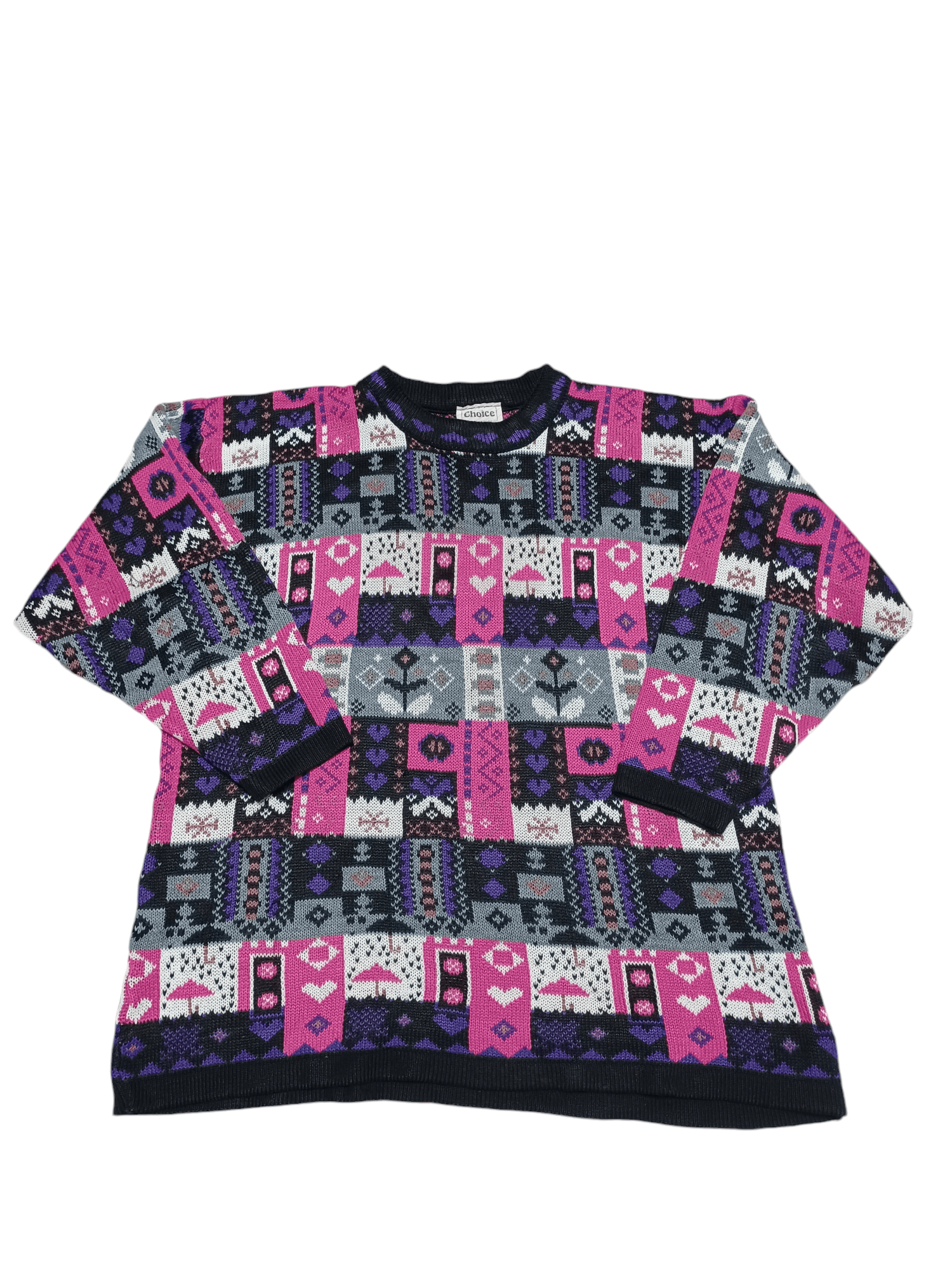 Other VINTAGE MADE IN UK 90S PRINT ALL OVER ME Y2K SWEATER Size US M / EU 48-50 / 2 - 1 Thumbnail