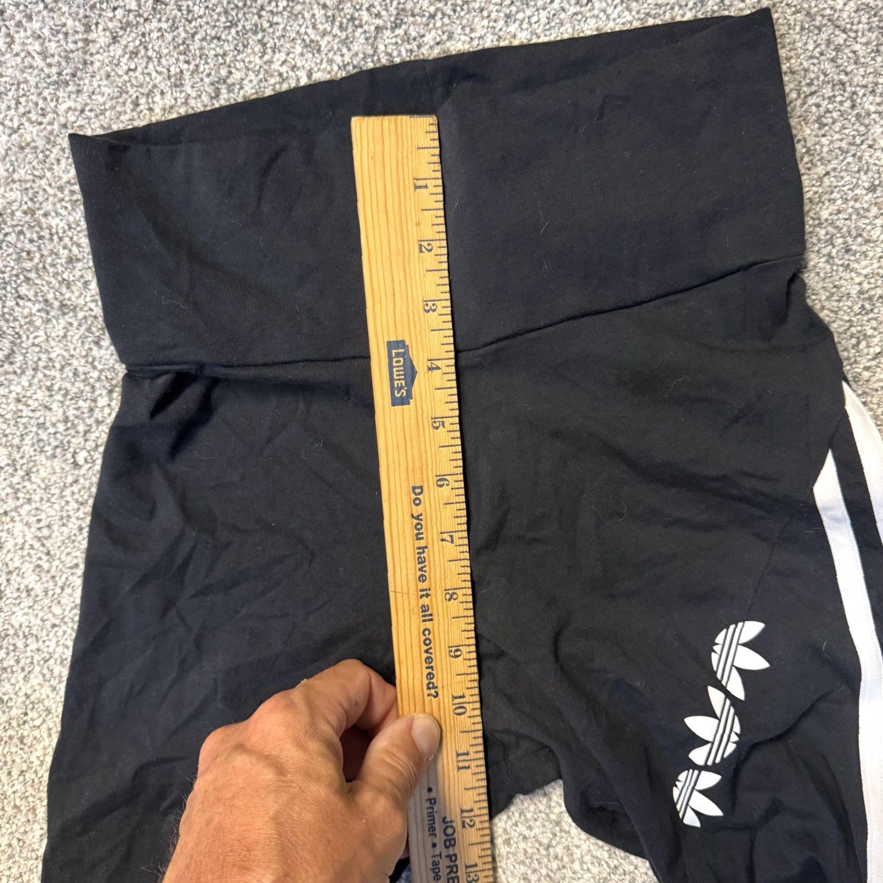 Adidas Adidas Pants Womens XS Black High Waisted 3-Stripes Leggings Trefoil GT8469 Size 26" / US 2 / IT 38 - 6 Thumbnail